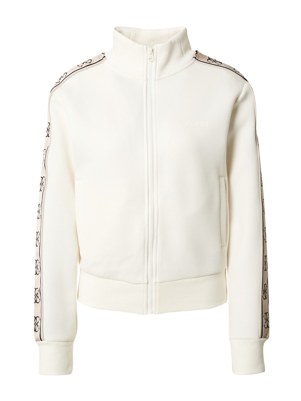 Sportsweatjacka 'Brithey' beige / svart