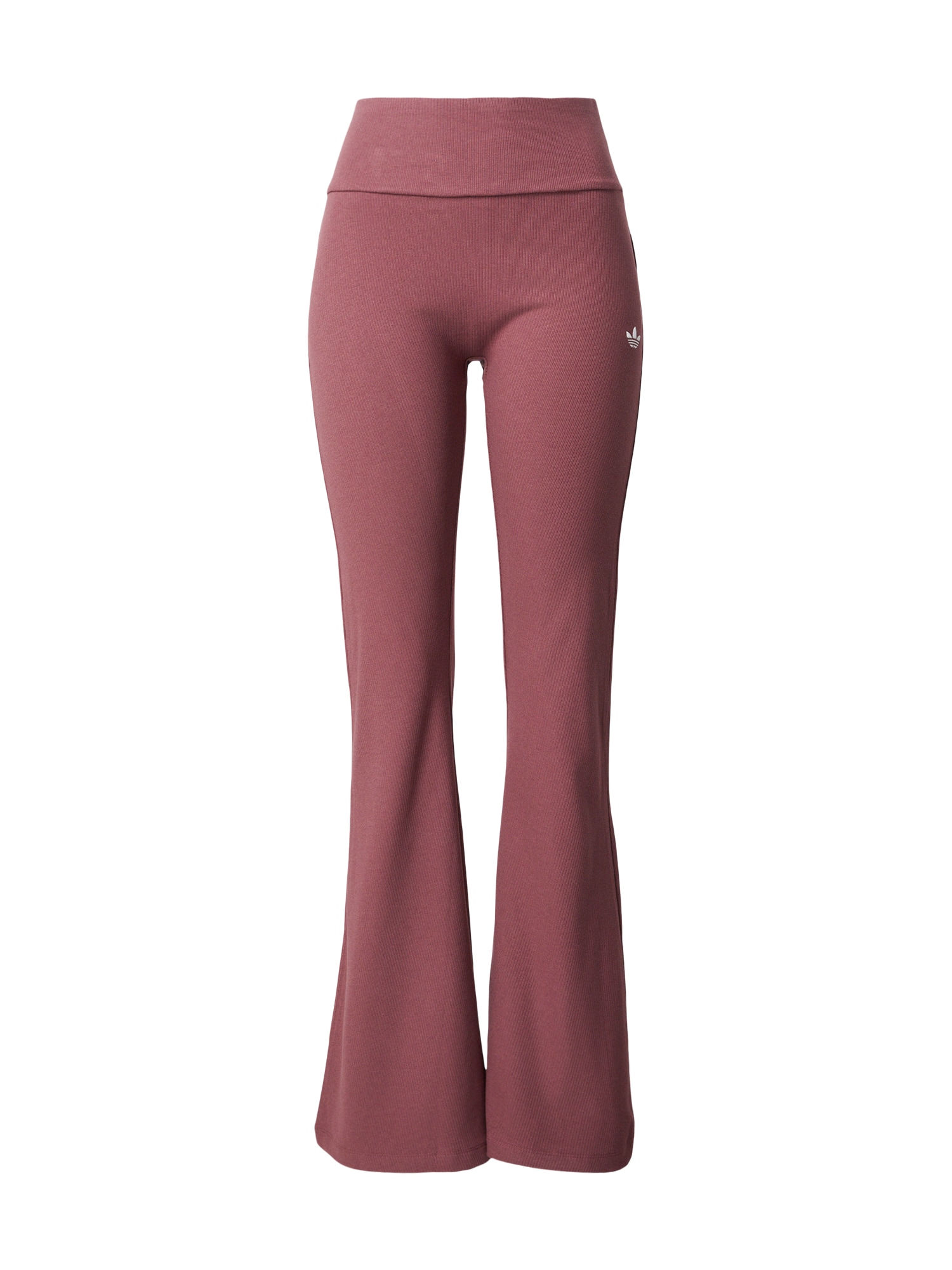ADIDAS ORIGINALS Pantaloni Essentials Rib Flared Leggings mauve