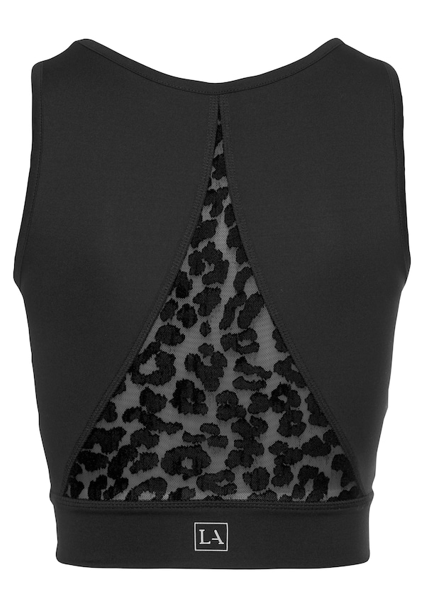 LASCANA ACTIVE, Sport top, fekete, 3 kép a 6 közül