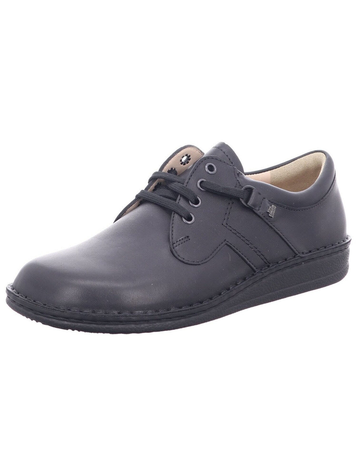 Finn Comfort Veterschoen 'Schnürschuh Herren 01000 001099 Echtleder In Schwarz' Zwart
