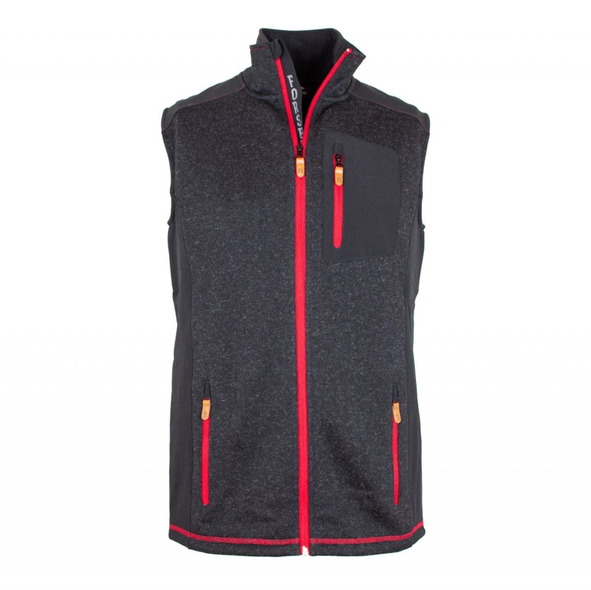 Thumbnail - FORSBERG Vesta II Strickweste anthrazit melange 750678