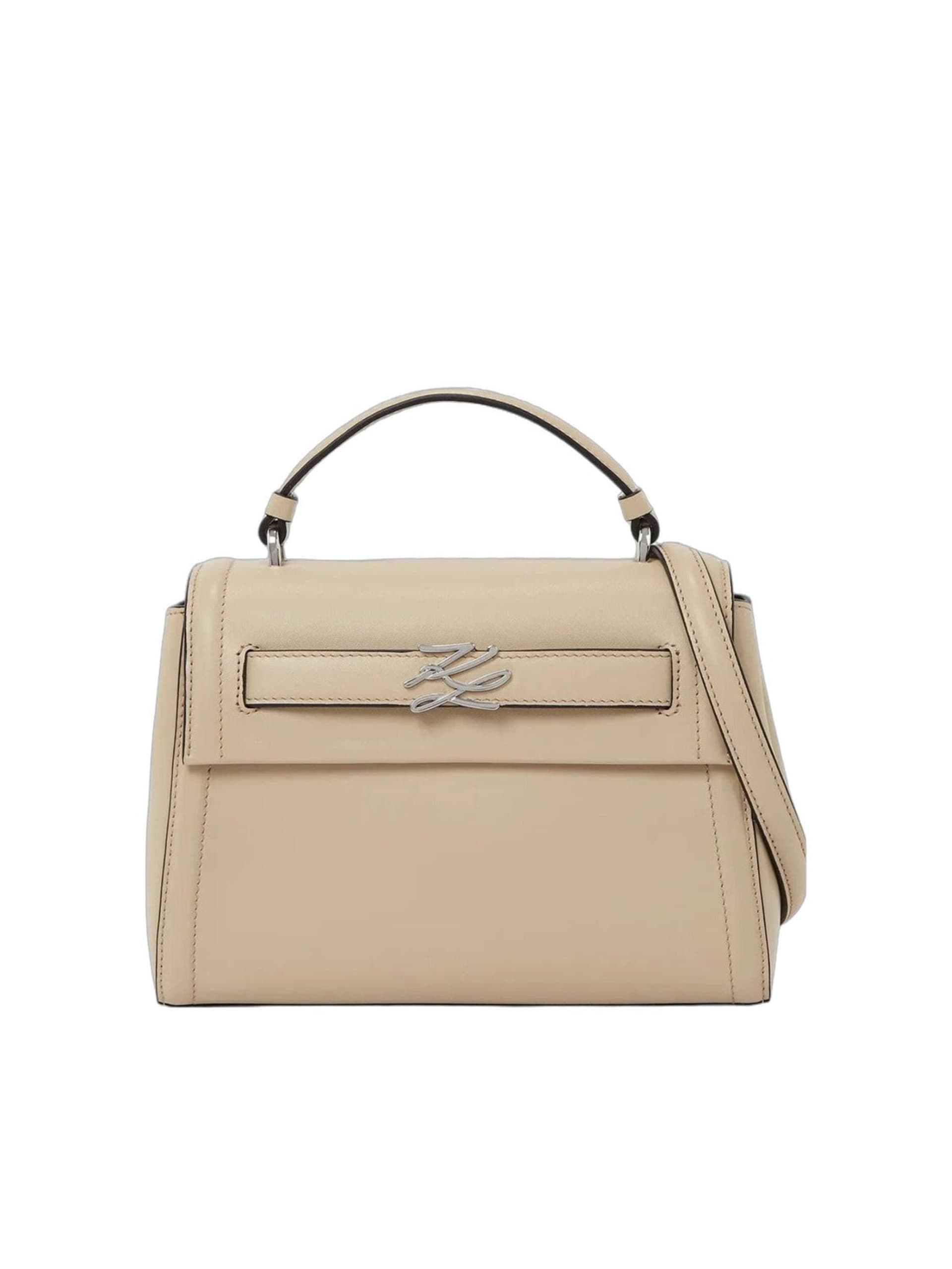 Karl Lagerfeld Handväska 'Karl Lagerfeld Sacs à main Villa La Vigie Beige' dam