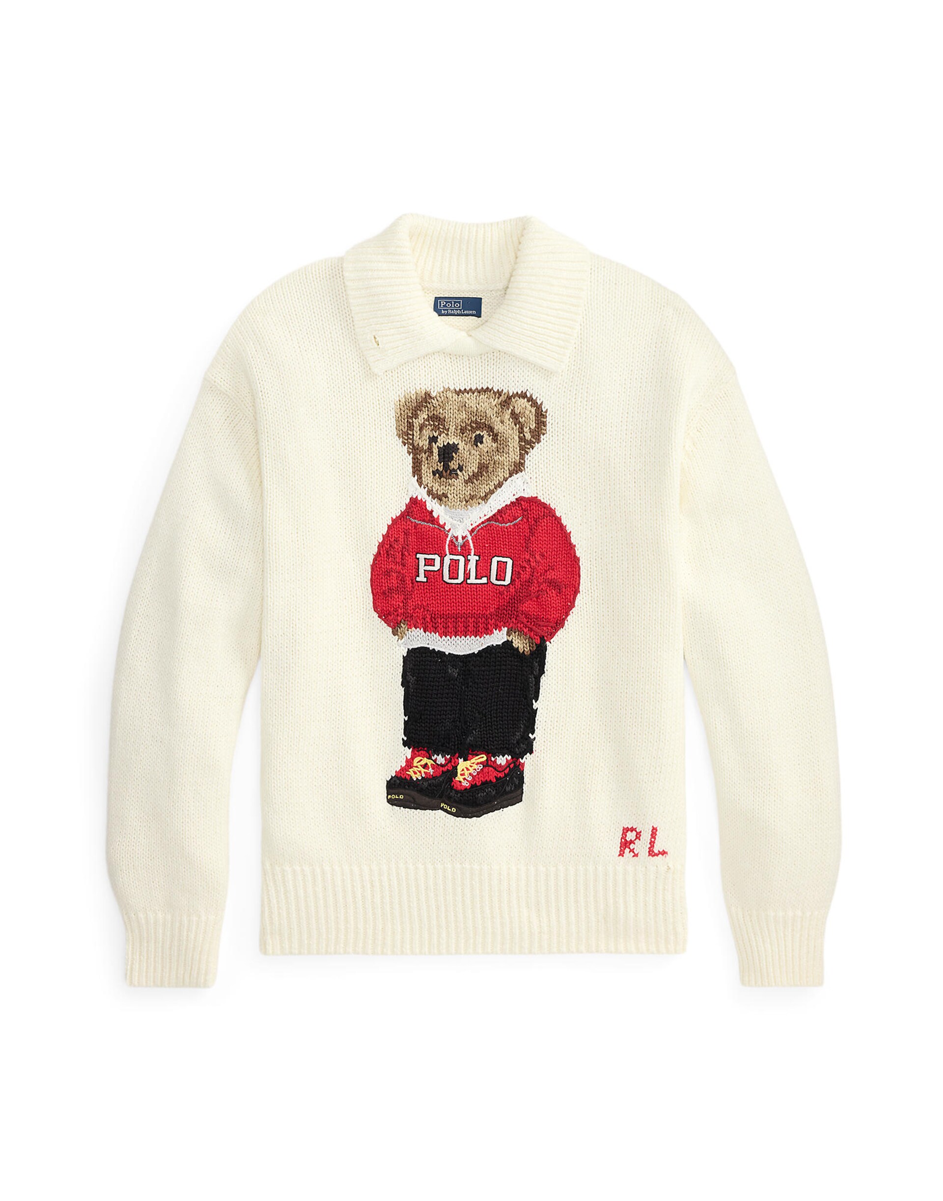 Polo Ralph Lauren Tröja kräm / ljusbrun / röd dam
