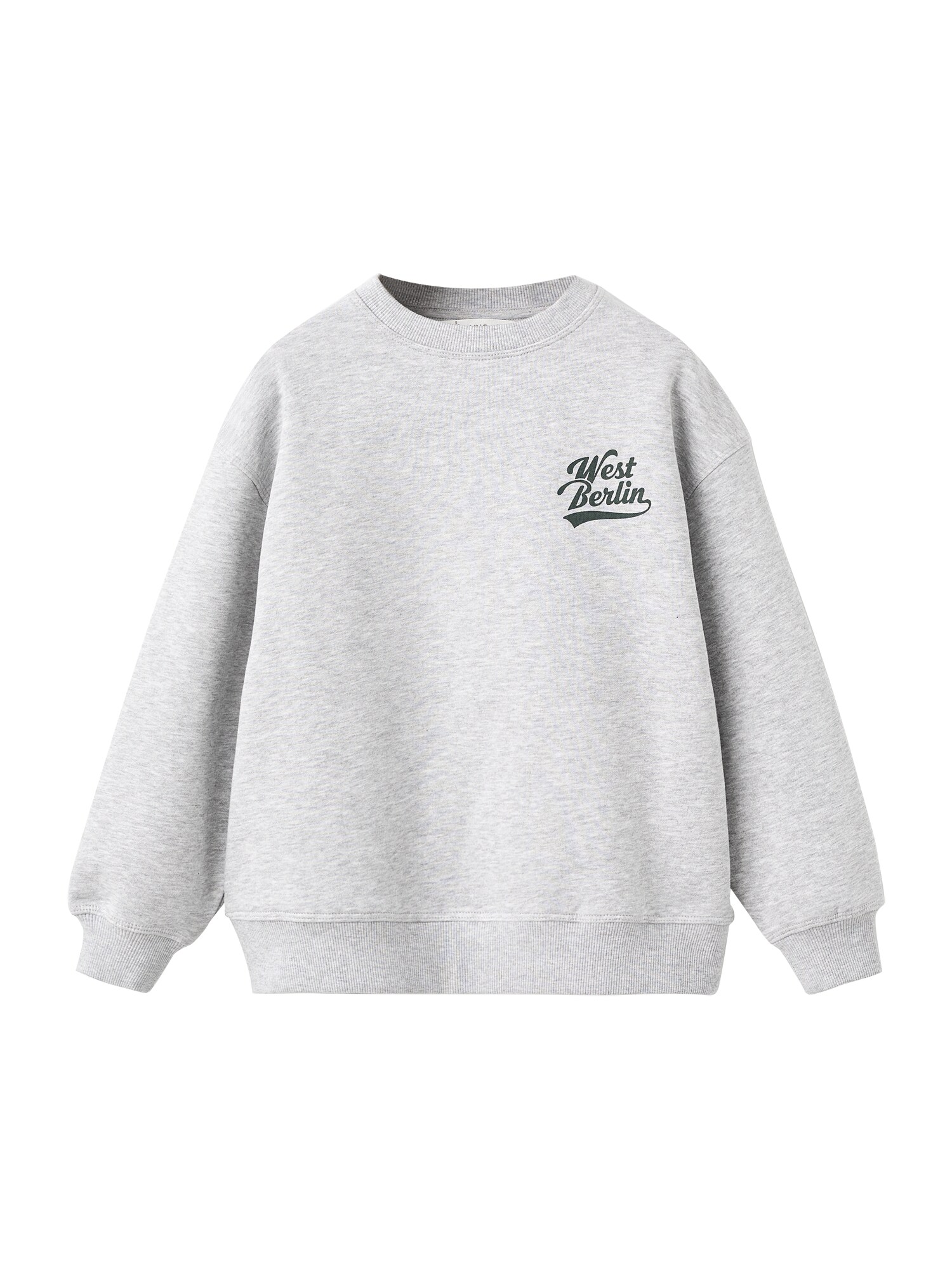 MANGO KIDS Bluză de molton BERLIN  gri piatră / verde închis