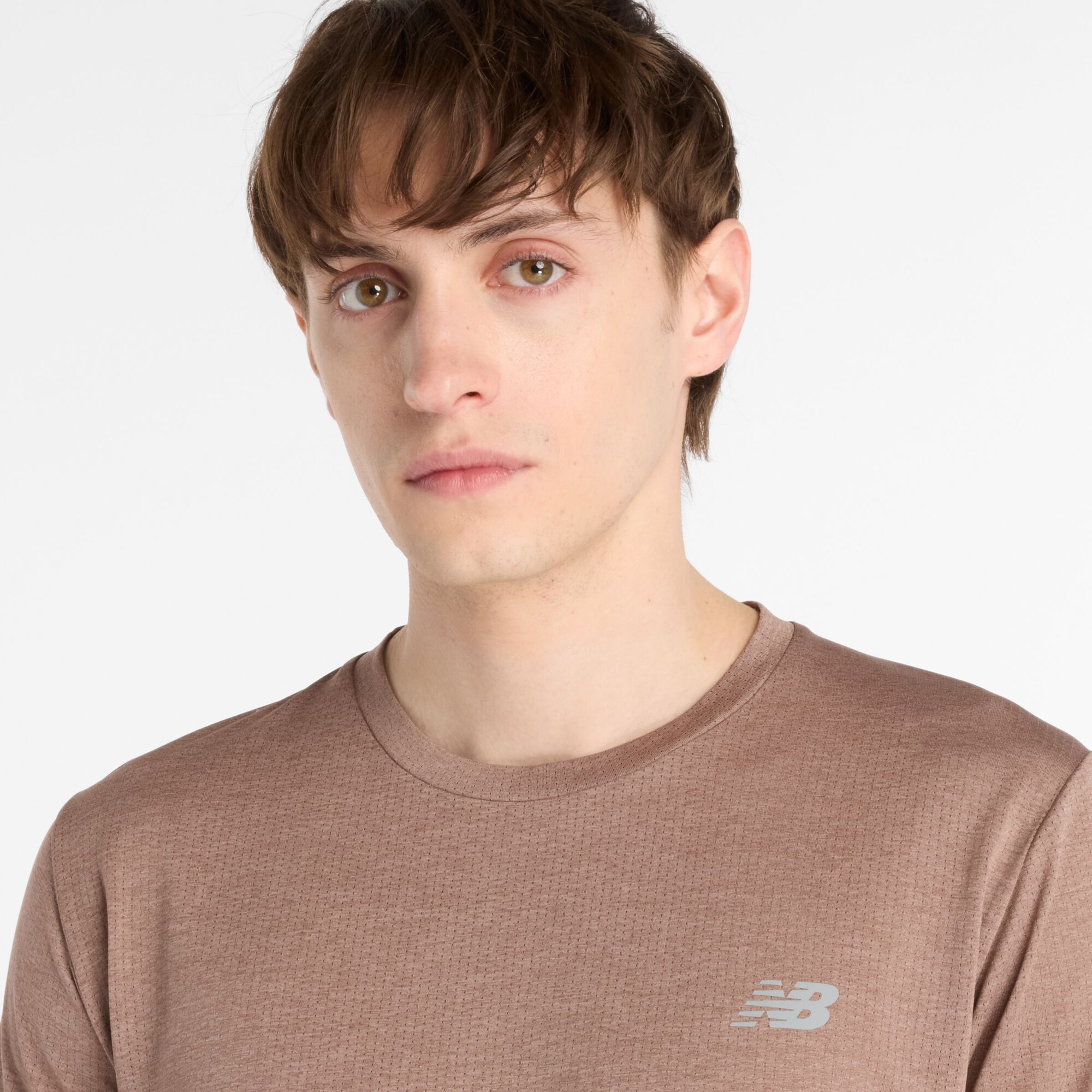 New balance Camiseta funcional 'Athletics'  caqui – imagen 4