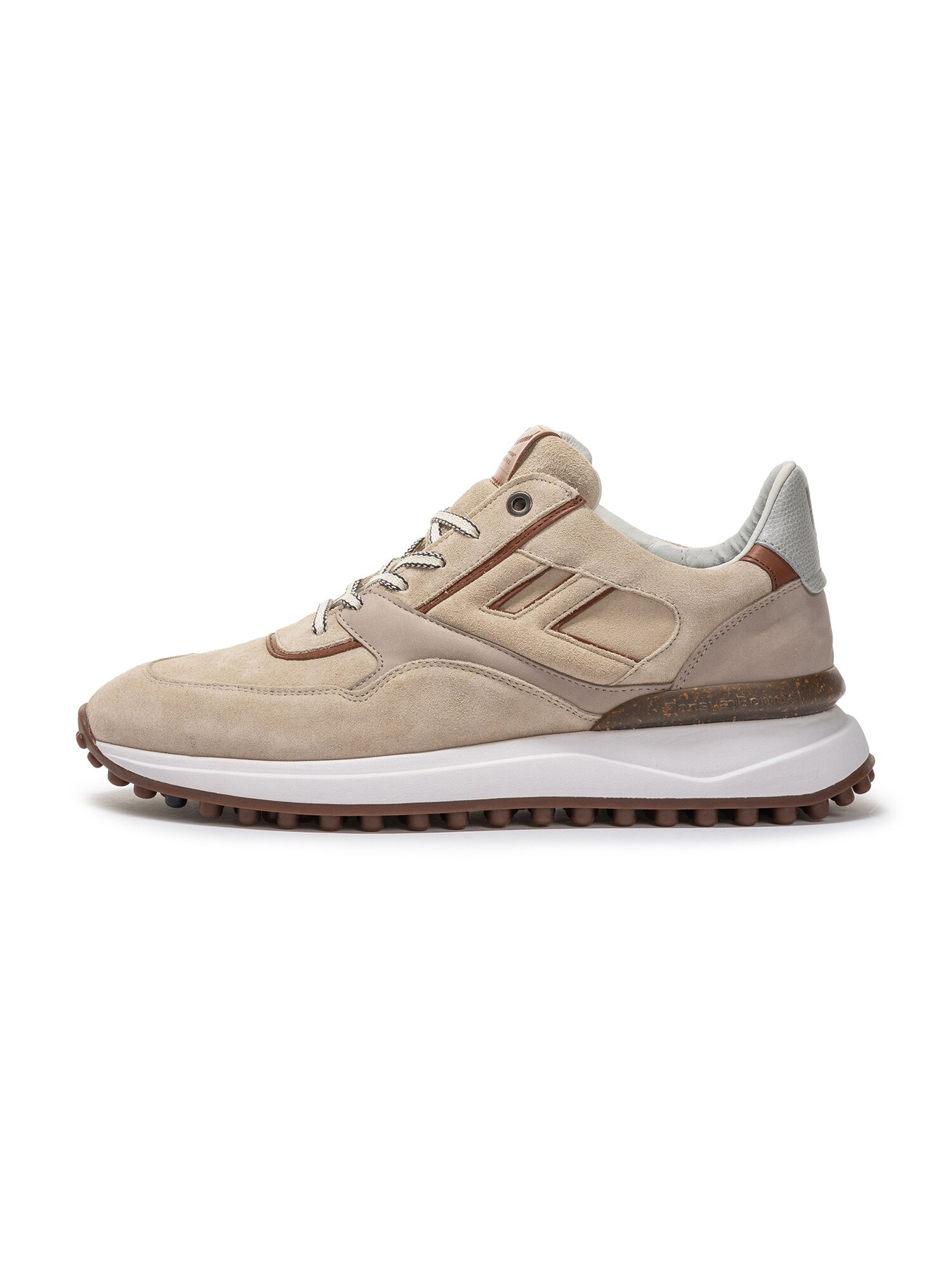Floris Van Bommel Sneakers Laag 'Noppi 38' Bruin / Lichtbruin / Grijs