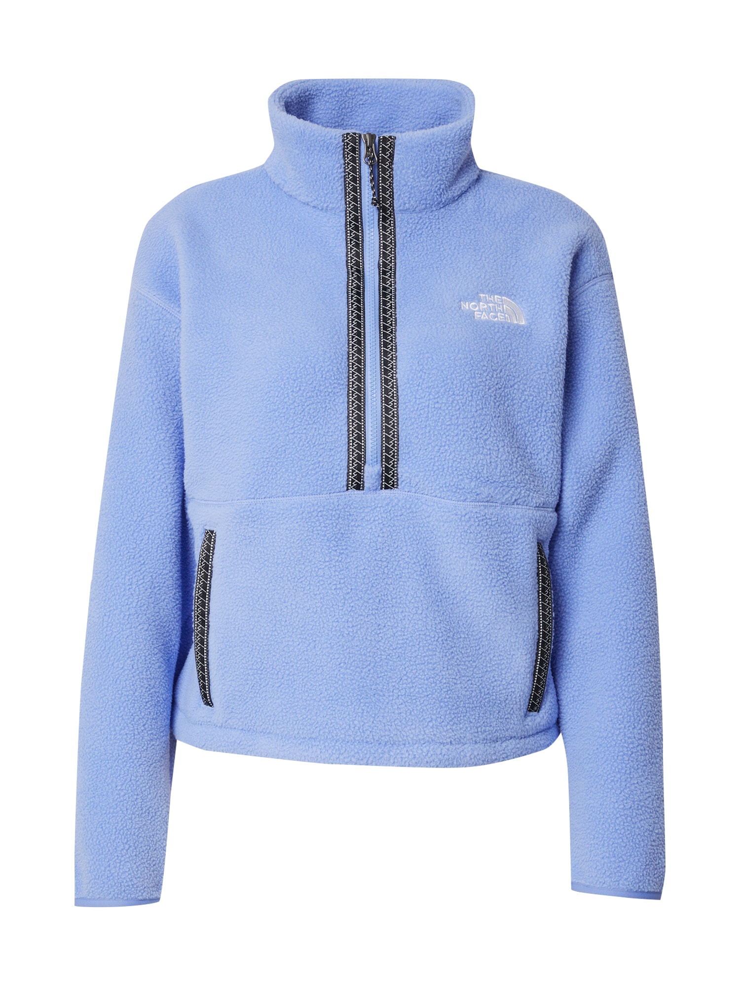 THE NORTH FACE Pulóver 'Fleeski'  világoskék / fekete / fehér akciós termékkép 1
