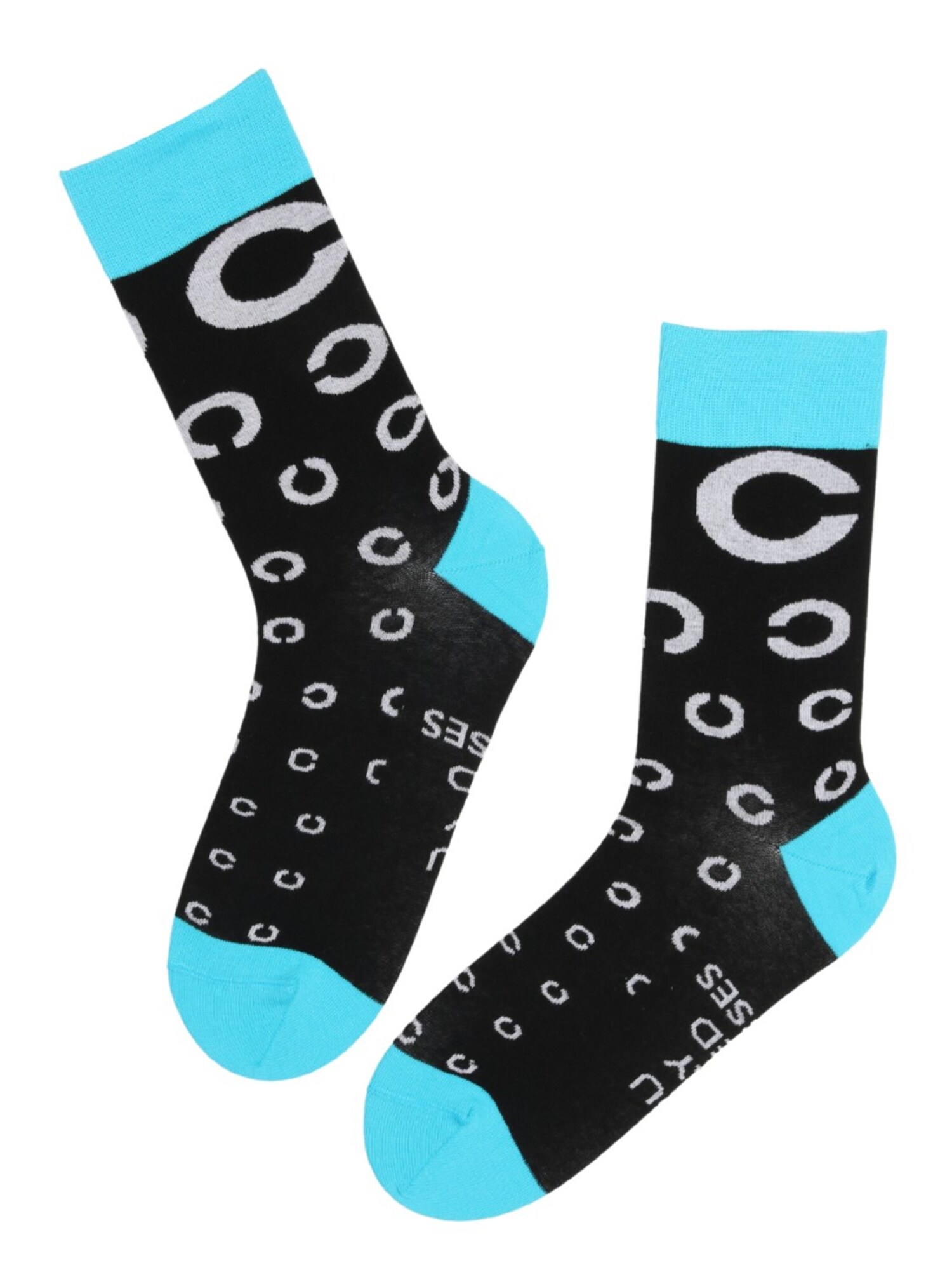 Sokisahtel Čarape 'EYES cotton optometrist socks' crna