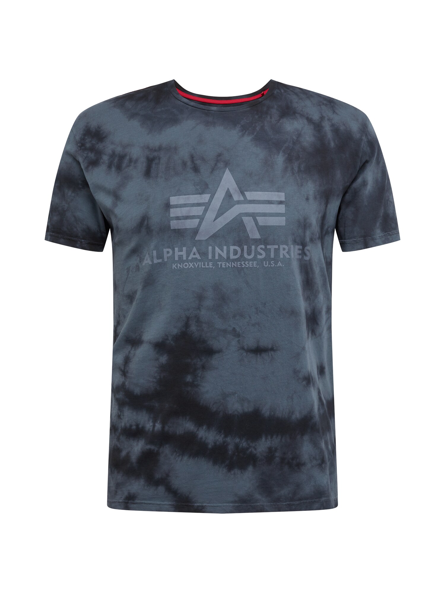 ALPHA INDUSTRIES Marškinėliai  juoda / pilka
