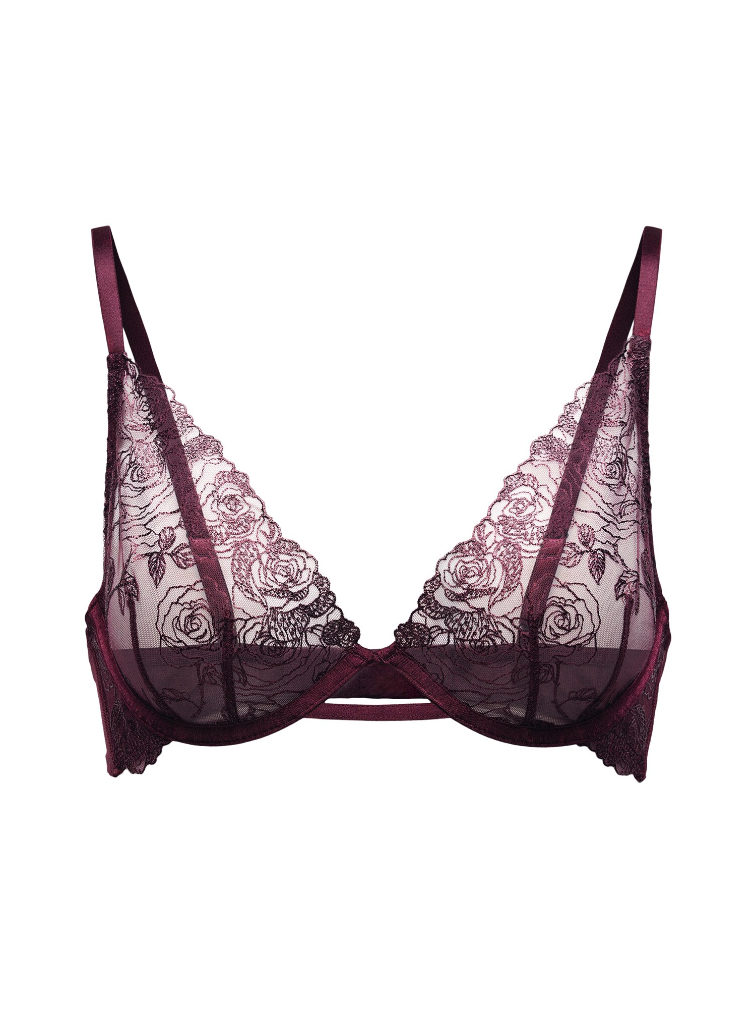 Hunkemöller Podprsenka 'HOLLIE'  vínovo červená