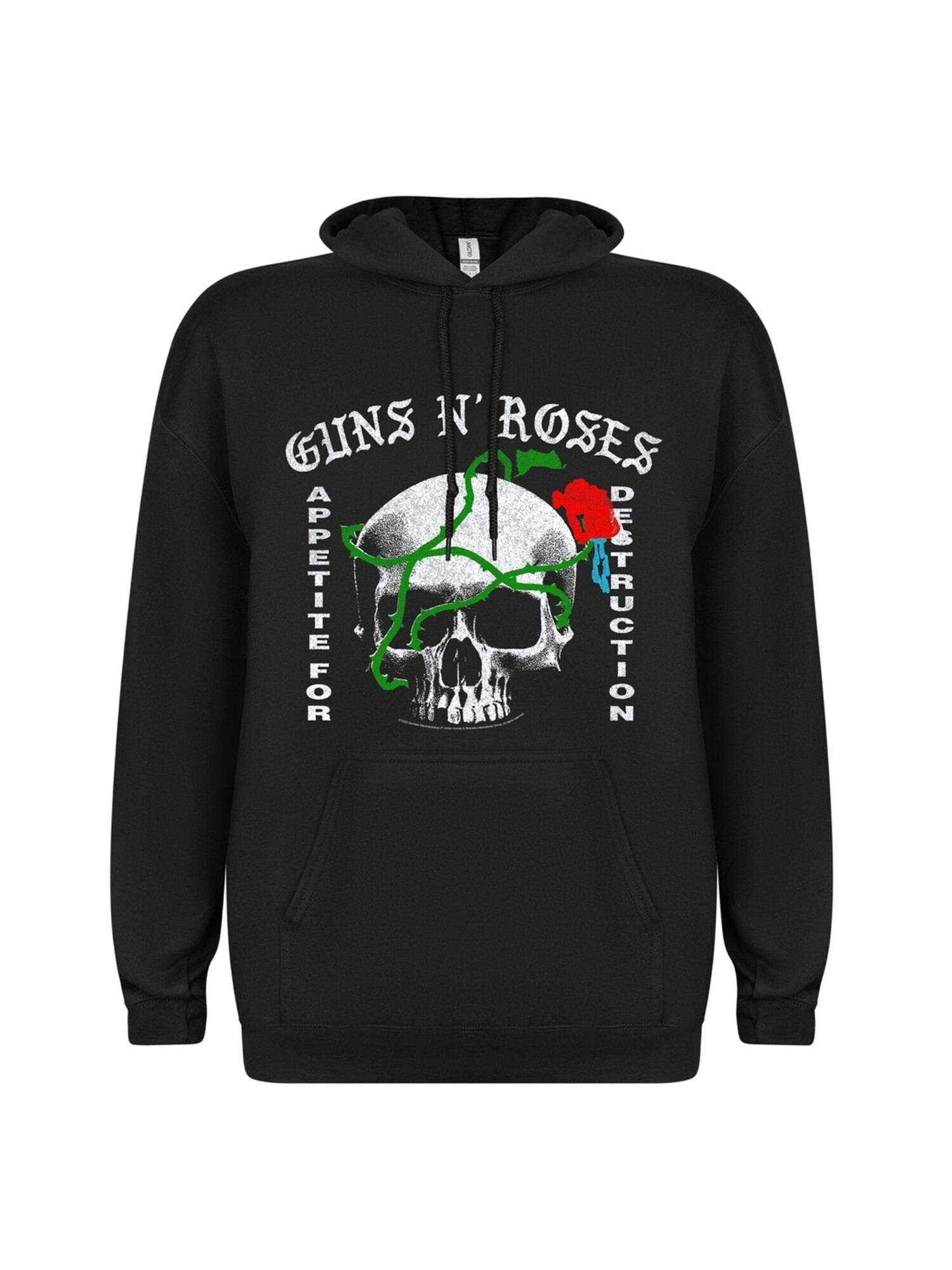 GUNS N' ROSES Felpa 'Guns n´Roses Skull Revision Hoodie' nero