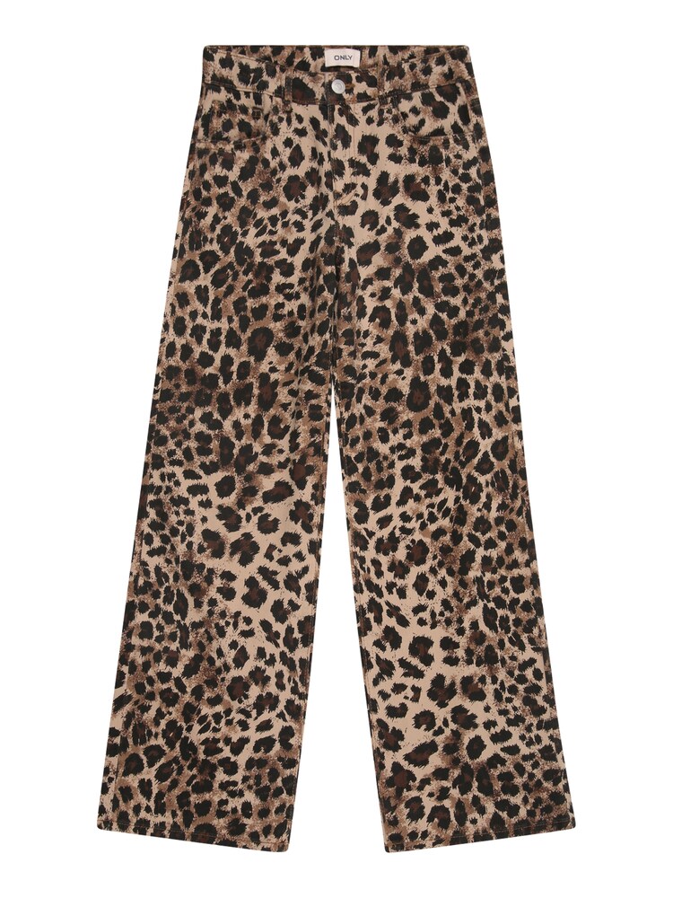 ONLY GIRLS Hose 'KOGGianna-Madison' Mädchen Größe 122 braun / taupe / schwarz