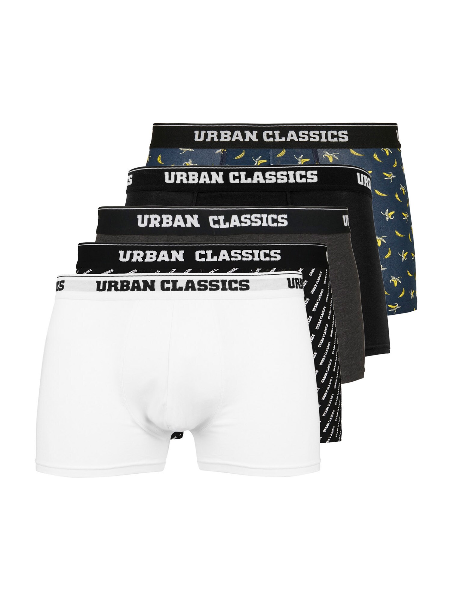 Urban Classics Big & Tall Boxers  branco / preto / cinzento / azul escuro