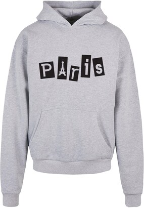 Merchcode Sweatshirt ‘Paris’ Grijs gemêleerd / Zwart