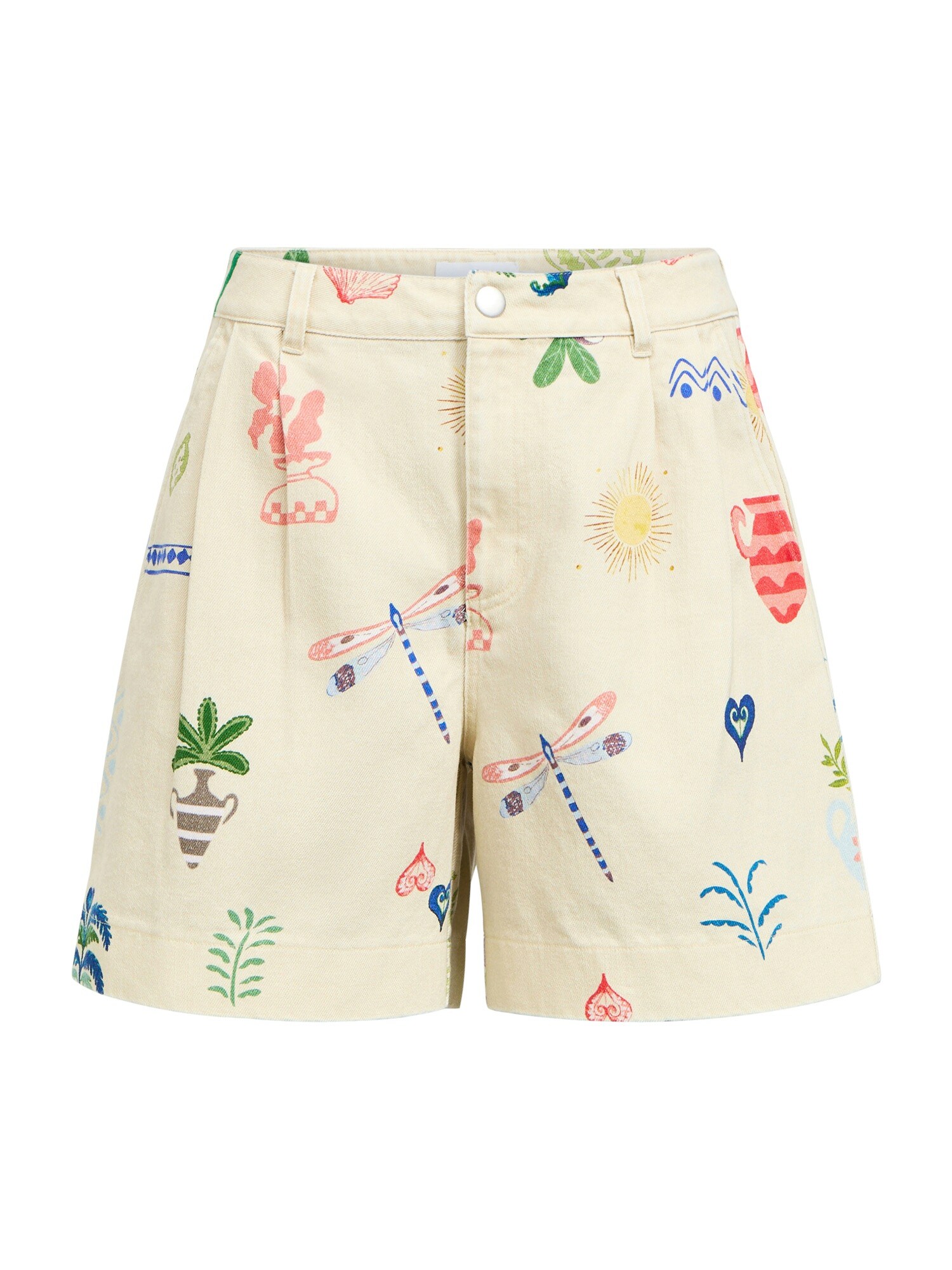 OBJECT Pantaloni cutați 'OBJALLY'  bej / albastru / galben / roșu