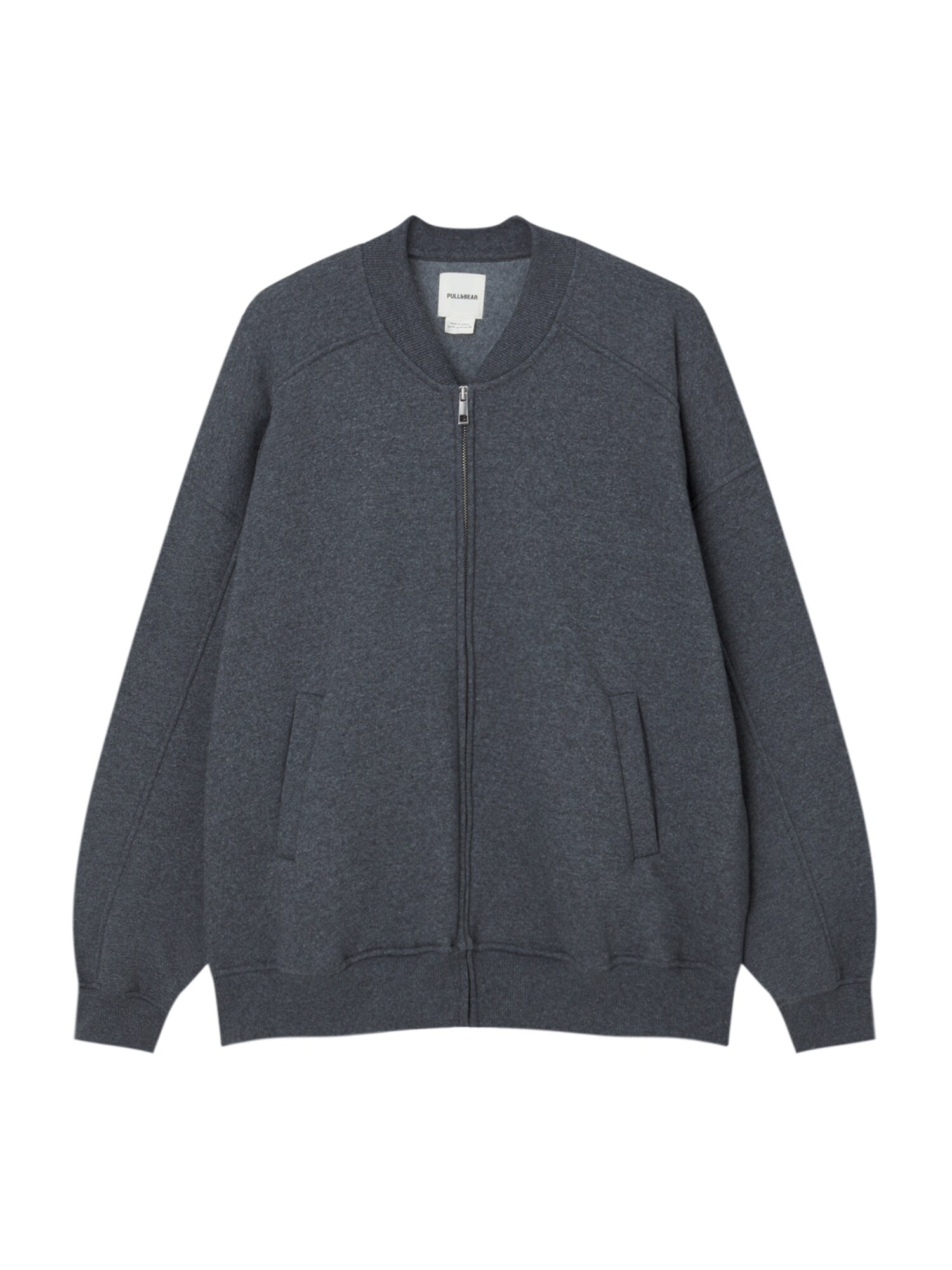 Pull&Bear Prechodná bunda  sivá melírovaná