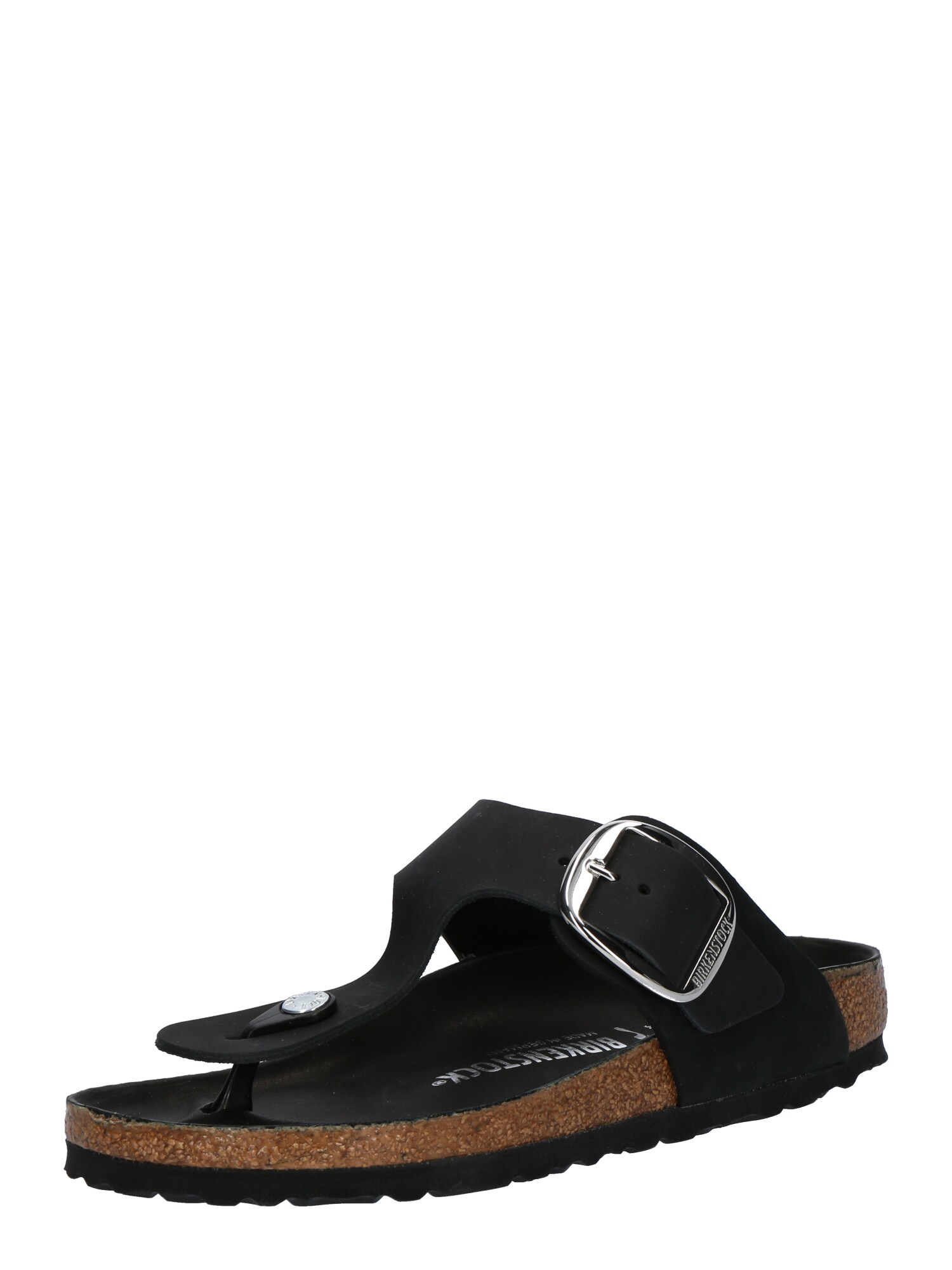 BIRKENSTOCK Žabky 'Gizeh LEOI'  čierna / strieborná