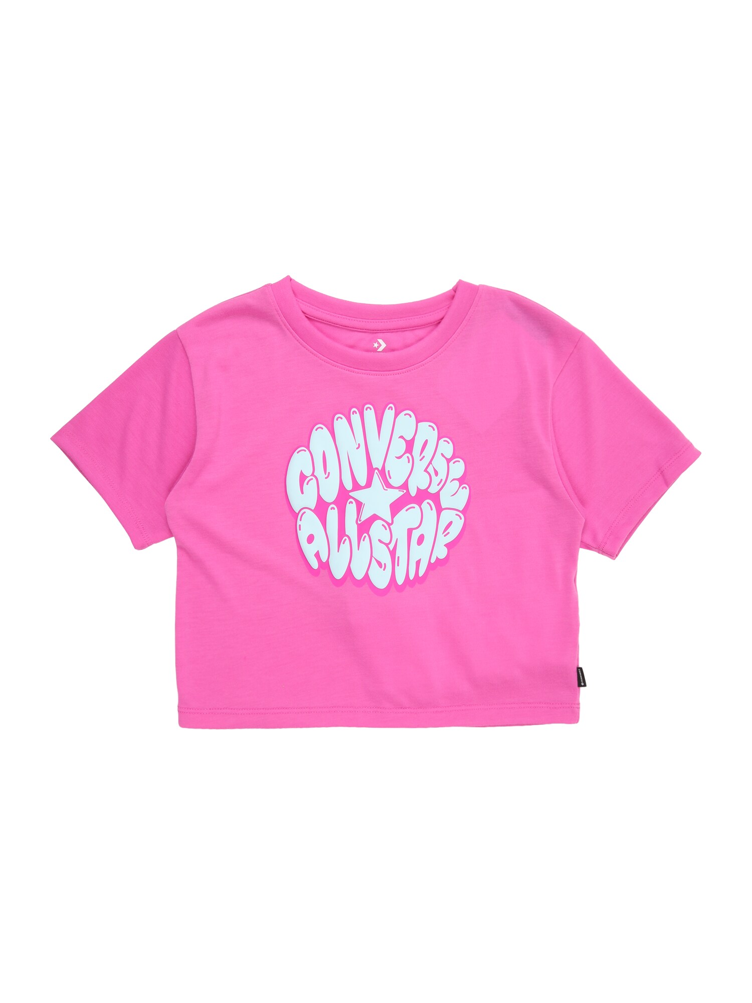 CONVERSE Tricou 'BUBBLE'  albastru aqua / mov orhidee