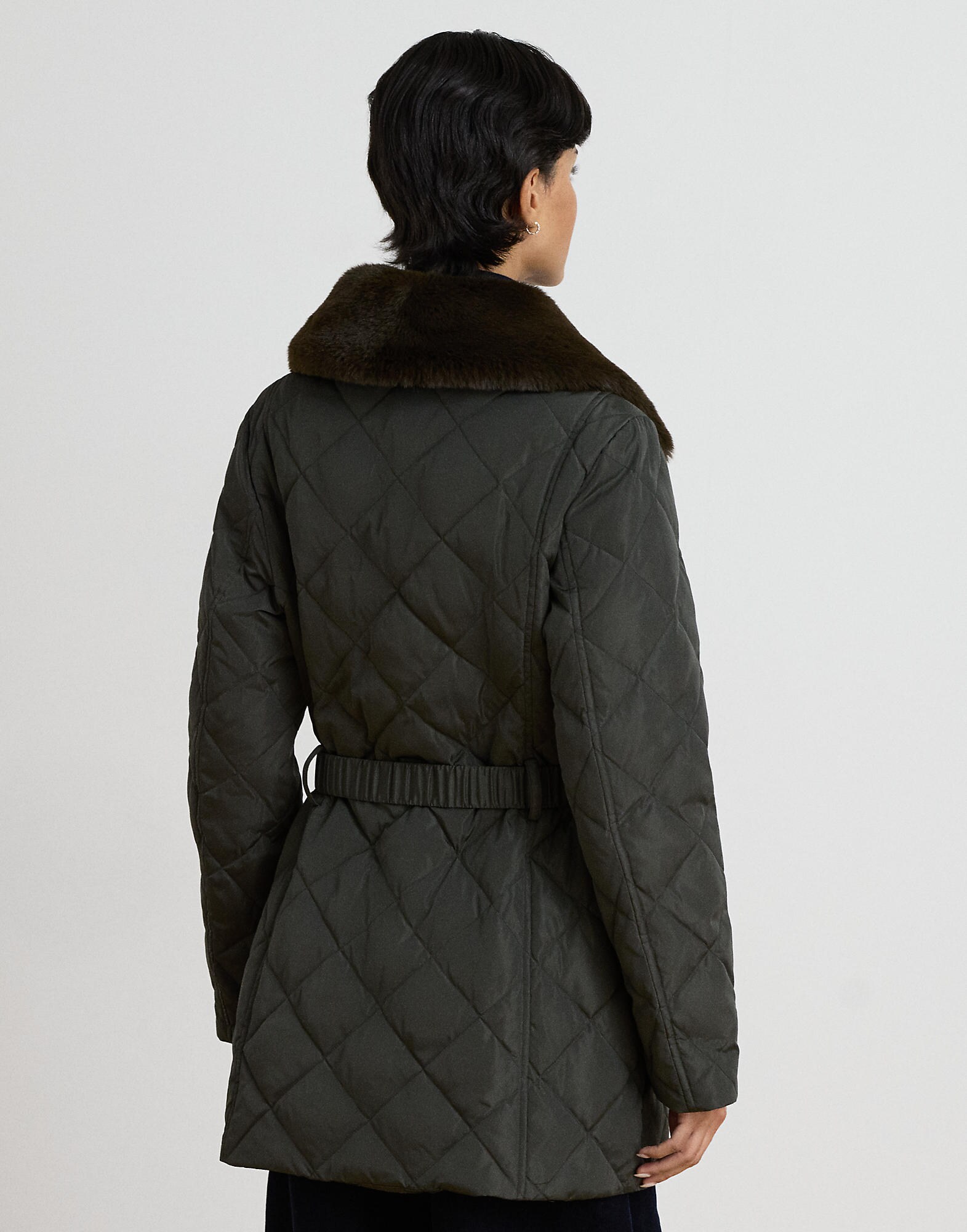 Lauren Ralph Lauren Chaqueta de entretiempo verde oscuro – imagen 3