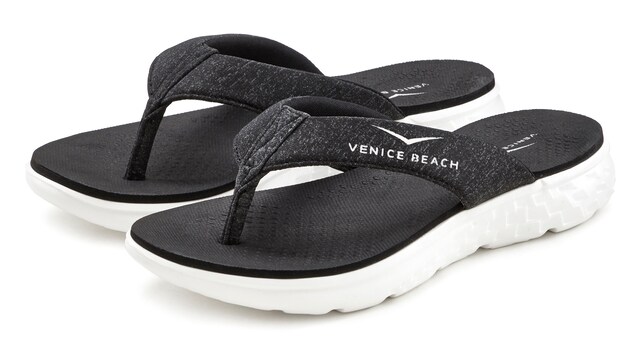 VENICE BEACH, Ujjelválasztó-pántos szandál, fekete, 1 kép a 7 közül
