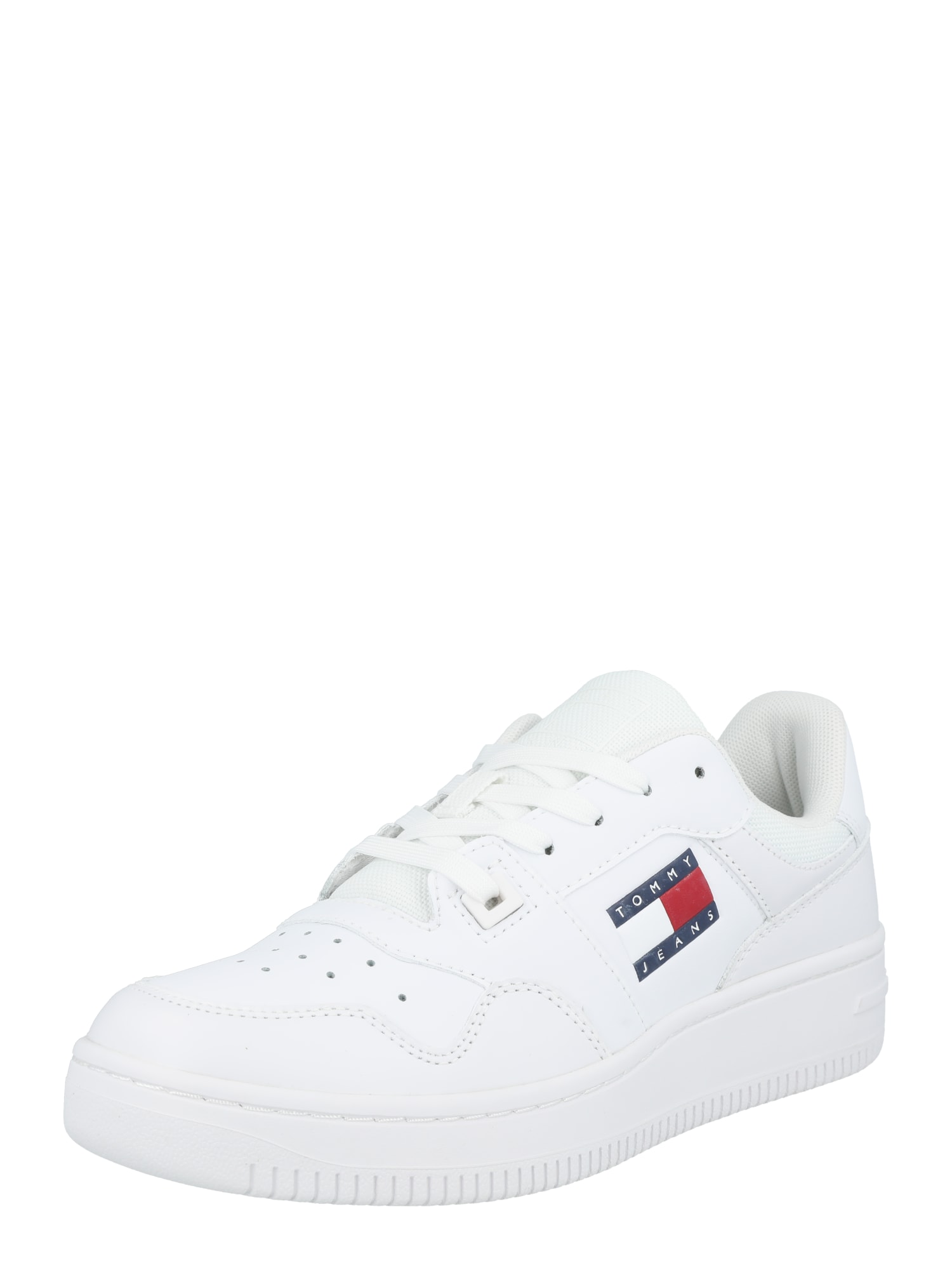 Tommy Jeans Nízke tenisky 'Retro Basket Ess Meg 3A3'  námornícka modrá / červená / biela