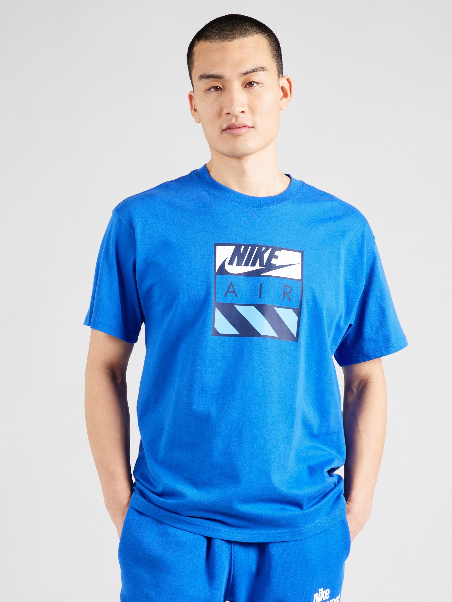 Nike Sportswear Póló 'AIR'  kék / tengerészkék / menta / fehér termék 2. képe