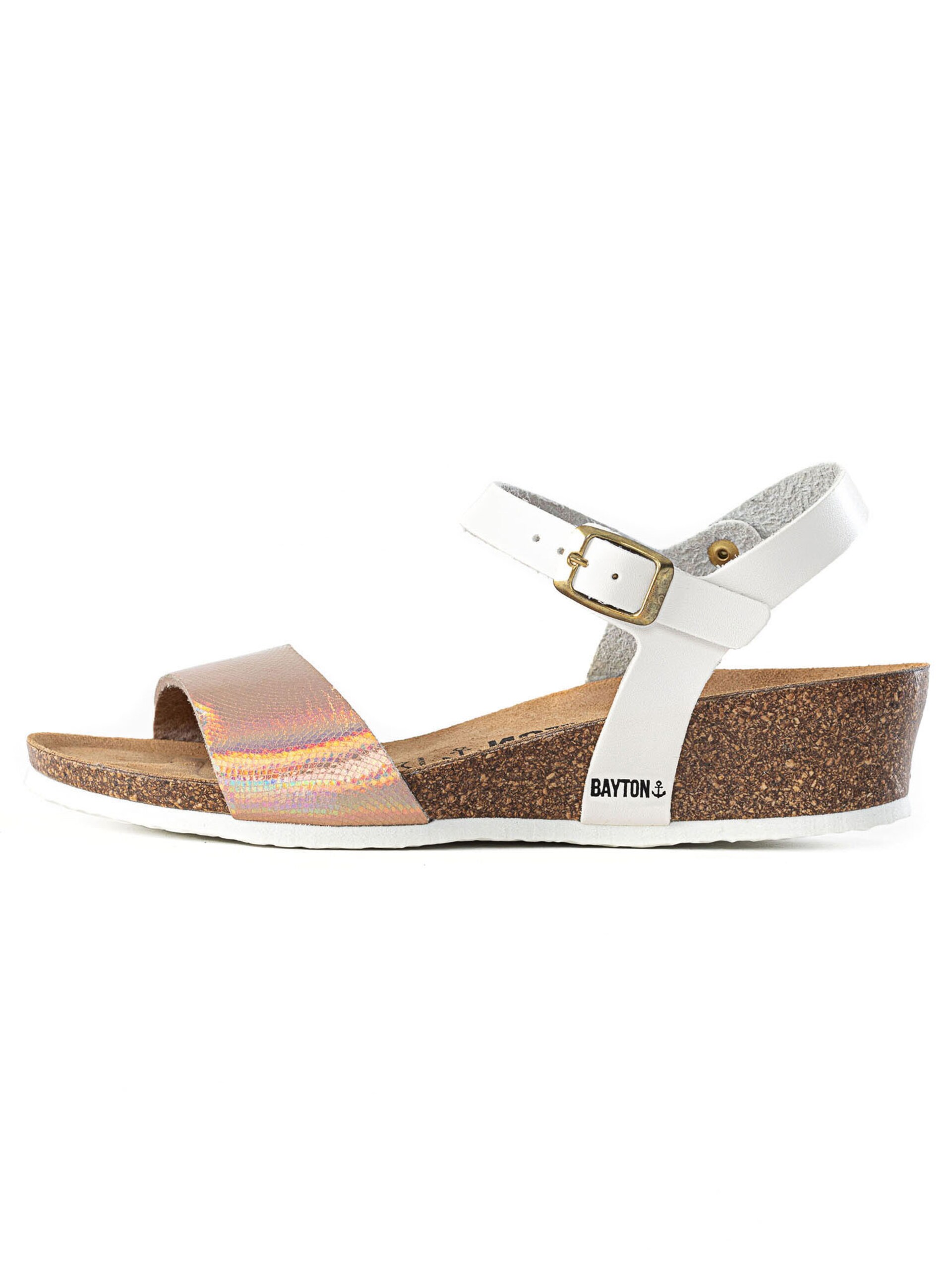 Bayton Sandal 'Wodonga' roséguld / rosa / svart sandaler dam