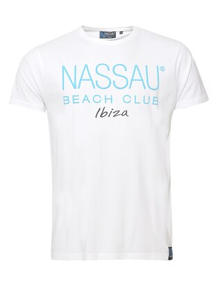 NASSAU Beach Club Shirt ‘ NB231040 ‘ Blauw / Zwart / Offwhite