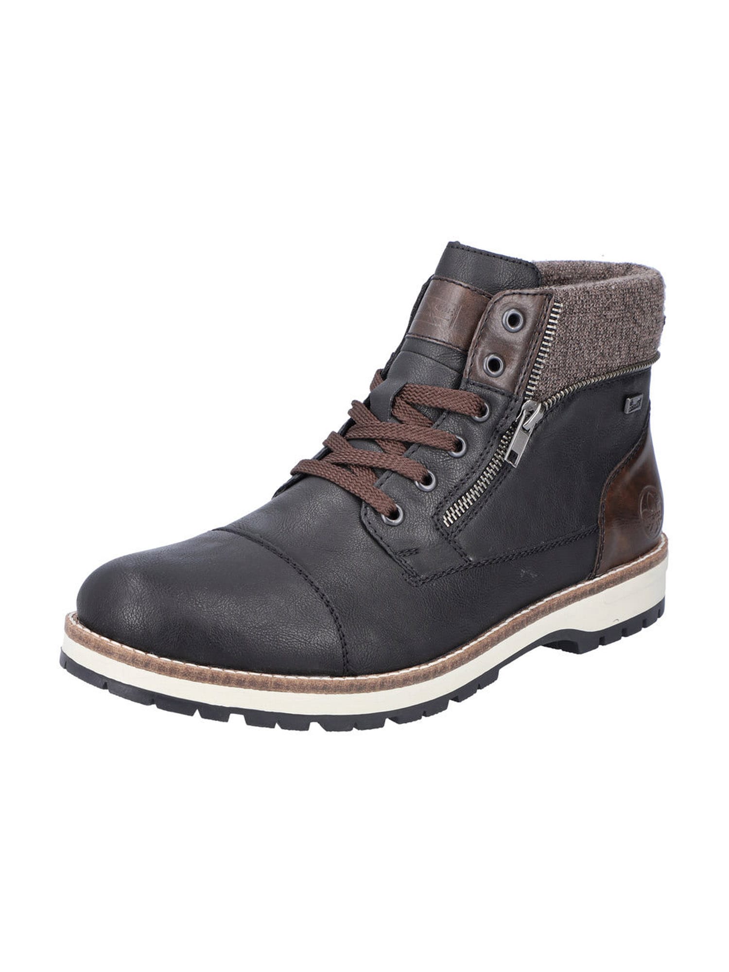 Rieker Rieker Schnürboots dunkelbraun / schwarz