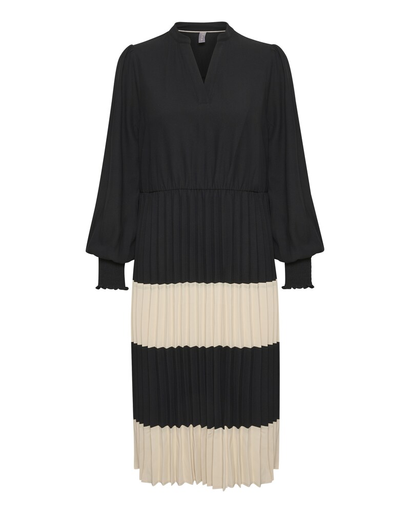 CULTURE Kleid 'CU Betty' Damen Größe 36 beige / schwarz Winterkleid