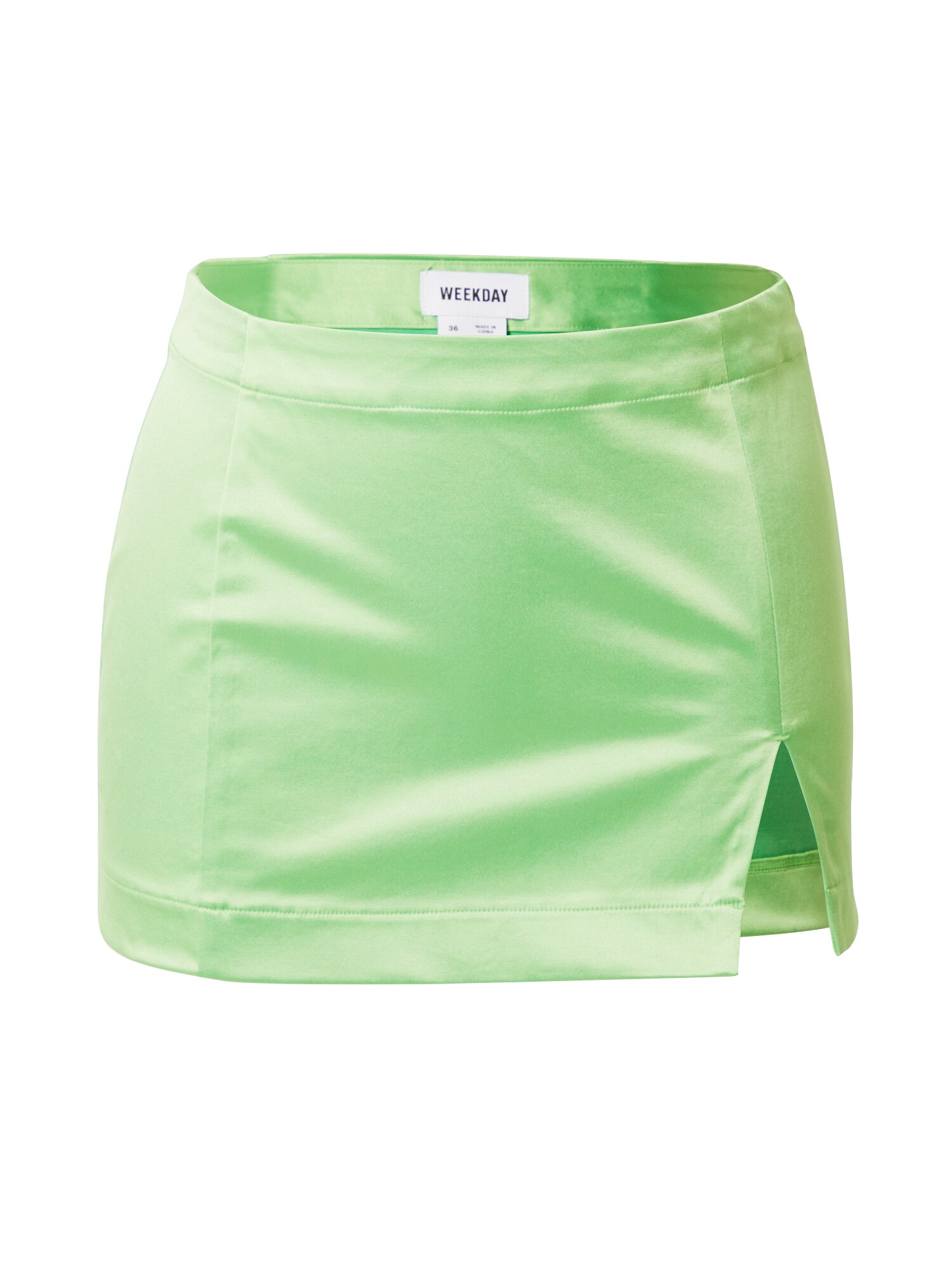 WEEKDAY Fustă Moa  verde kiwi