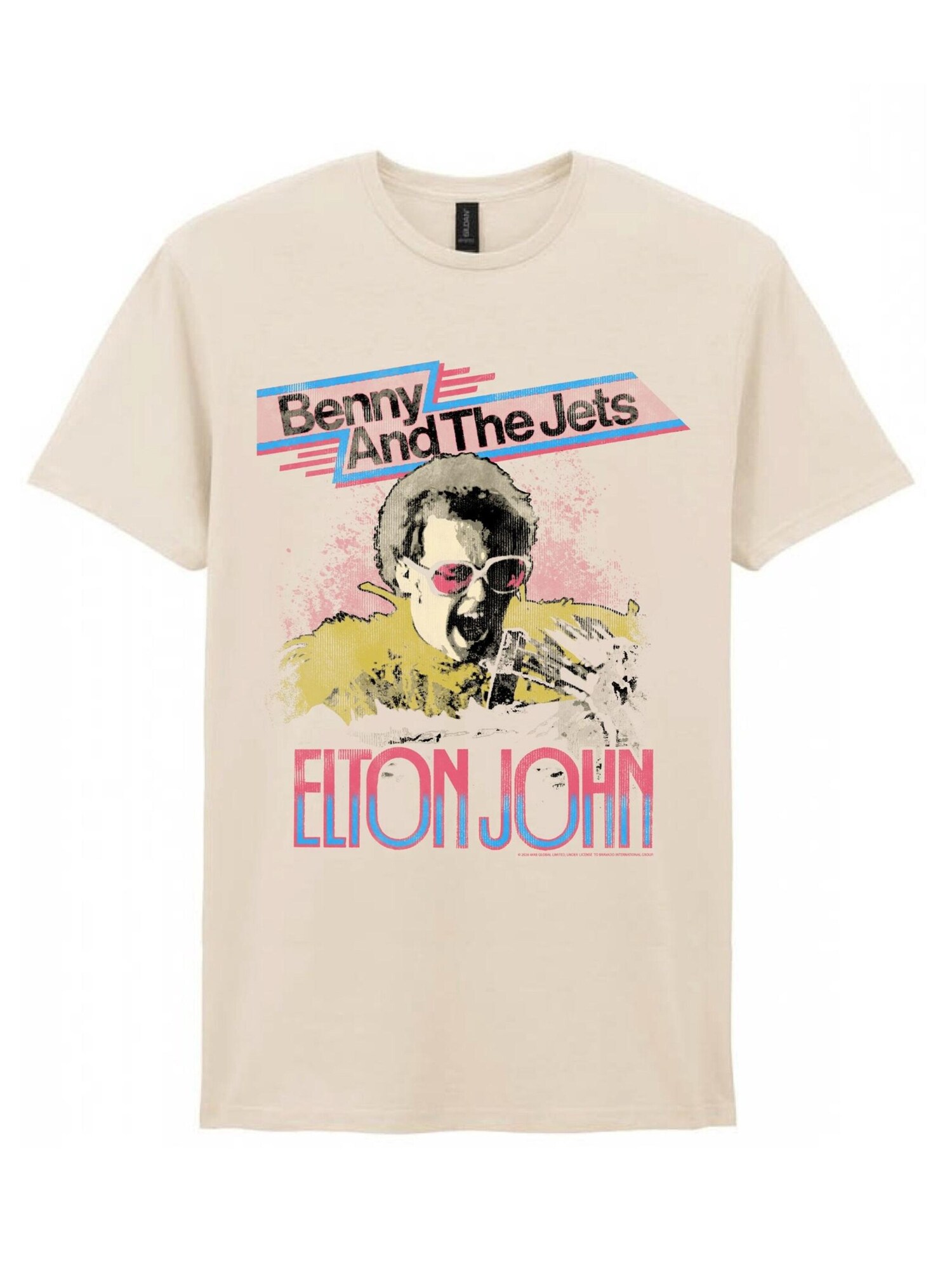 Elton John Camiseta 'Elton John Bennie and the Jets T-Shirt' blanco natural – imagen 1