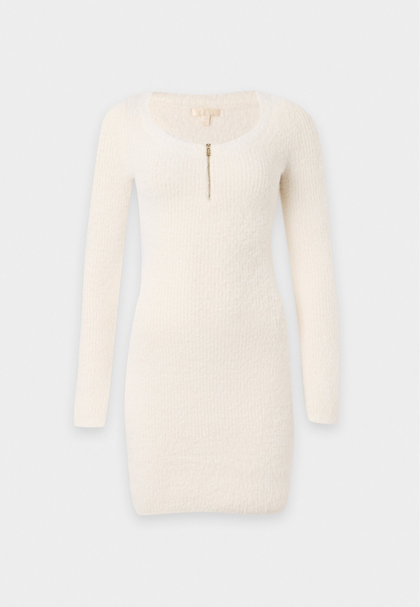GUESS Rochie tricotat JAYCEE alb lână