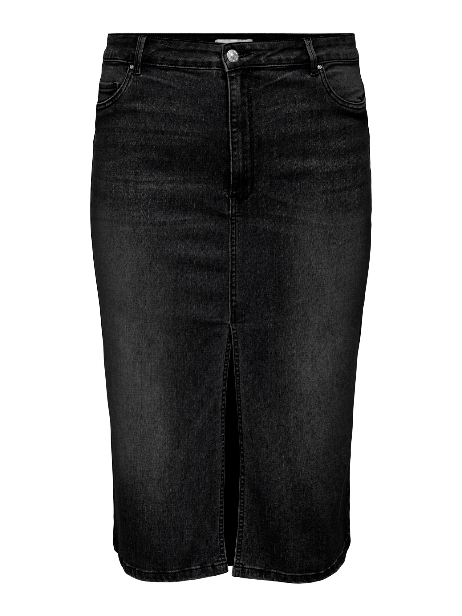 ONLY Carmakoma Fustă CARRose  negru denim