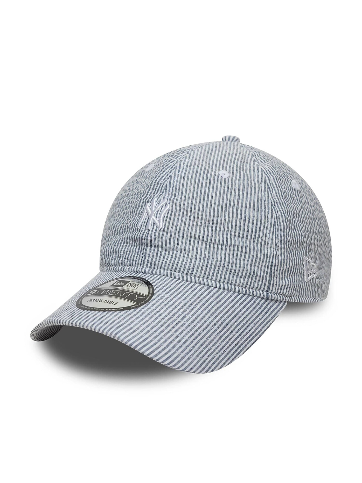 NEW ERA Športna kapa '9TWENTY New York Yankees MLB Seersucker'  marine / pastelno modra