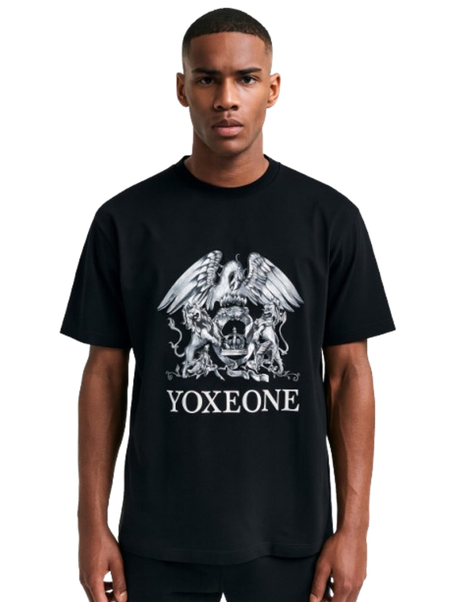 Yoxeone Camiseta 'QUEEN'  negro
