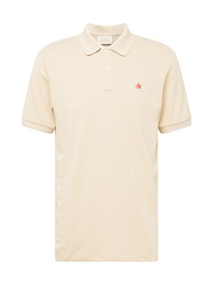 Scotch & Soda Shirt ‘Essential’ Beige / Rood