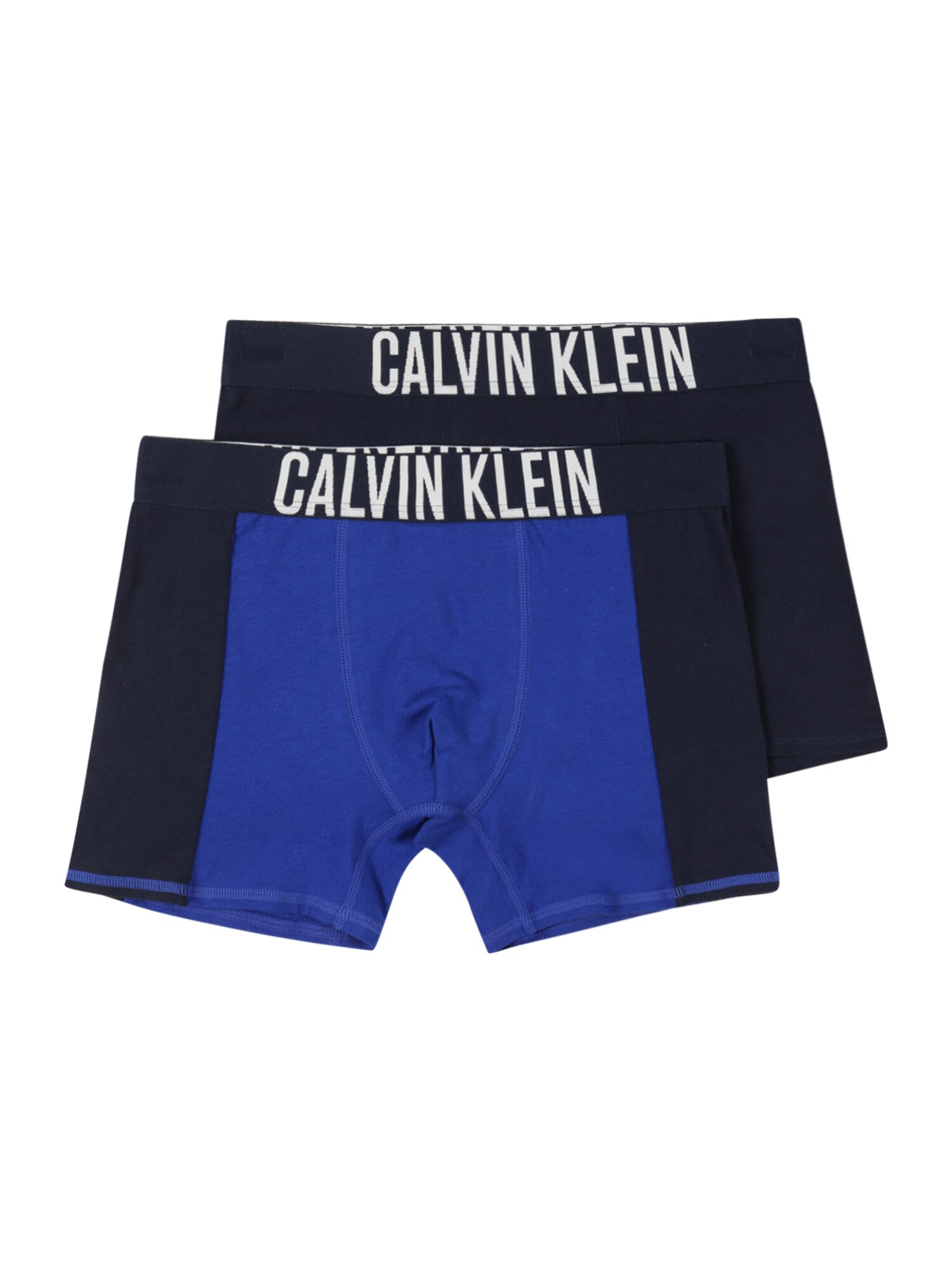 Calvin Klein Underwear Apatinės kelnaitės 'Intense Power' balta / nakties mėlyna / mėlyna