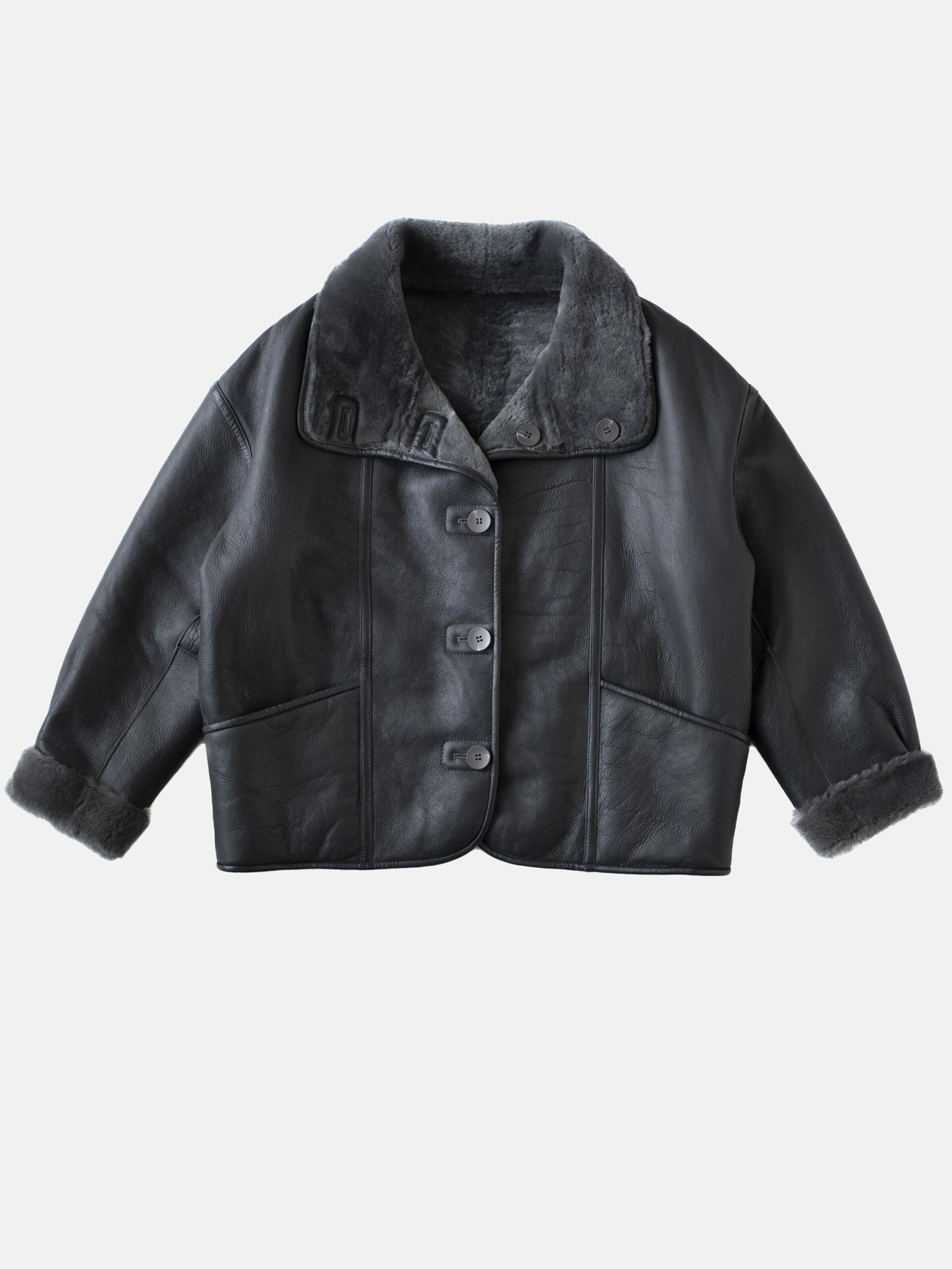 Just things we like Vinterjacka 'KIKU Reversible Shearling Jacket' dam
