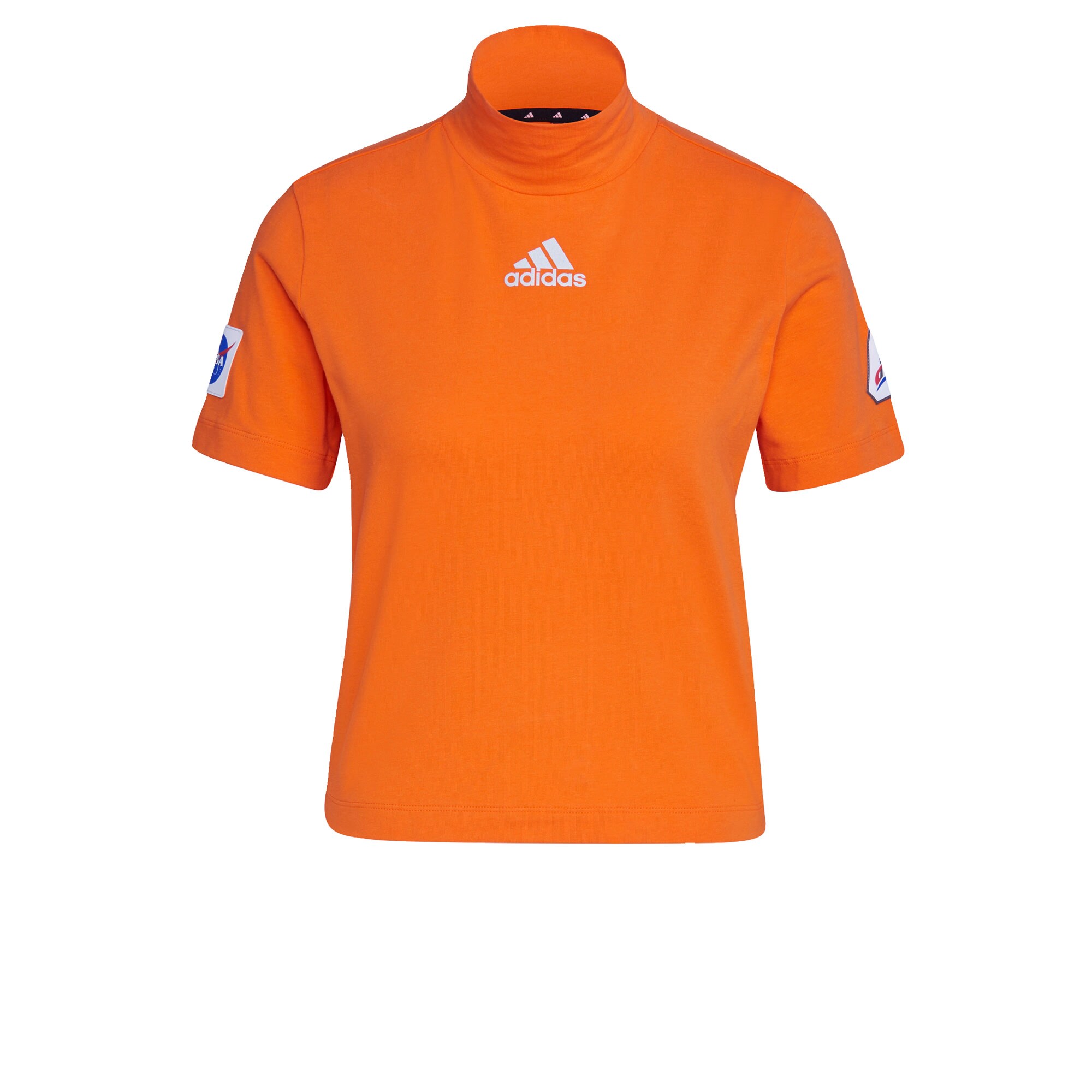 ADIDAS PERFORMANCE Sportiniai marškinėliai  tamsiai oranžinė / balta