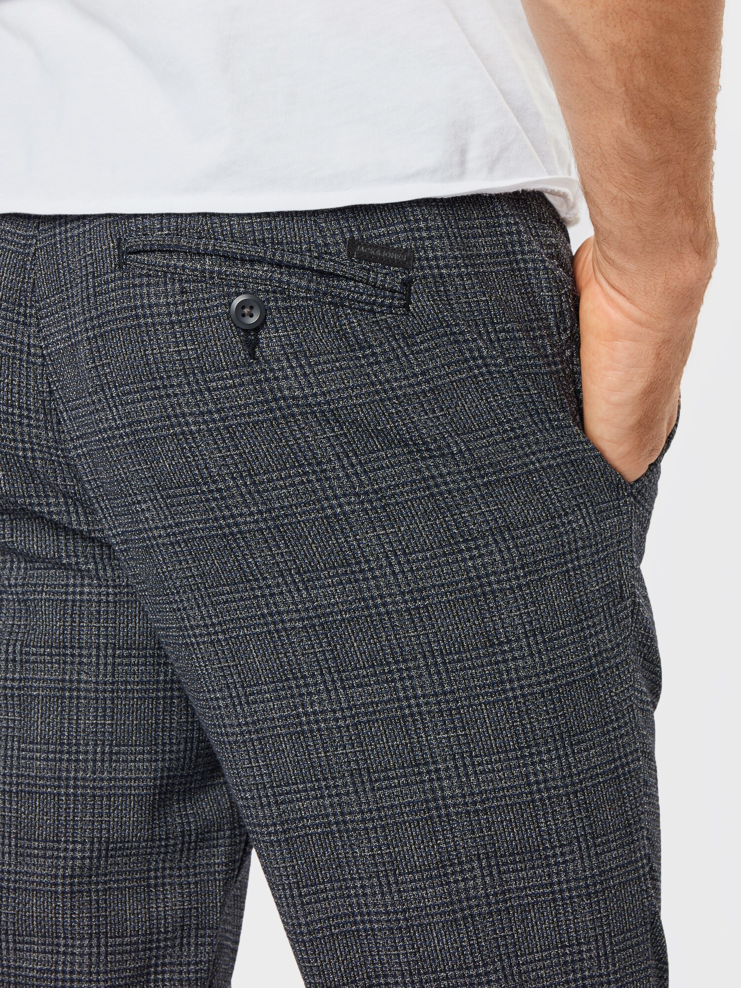 JACK & JONES Chino nohavice 'Marco' sivá / čierna (obrázok 5)