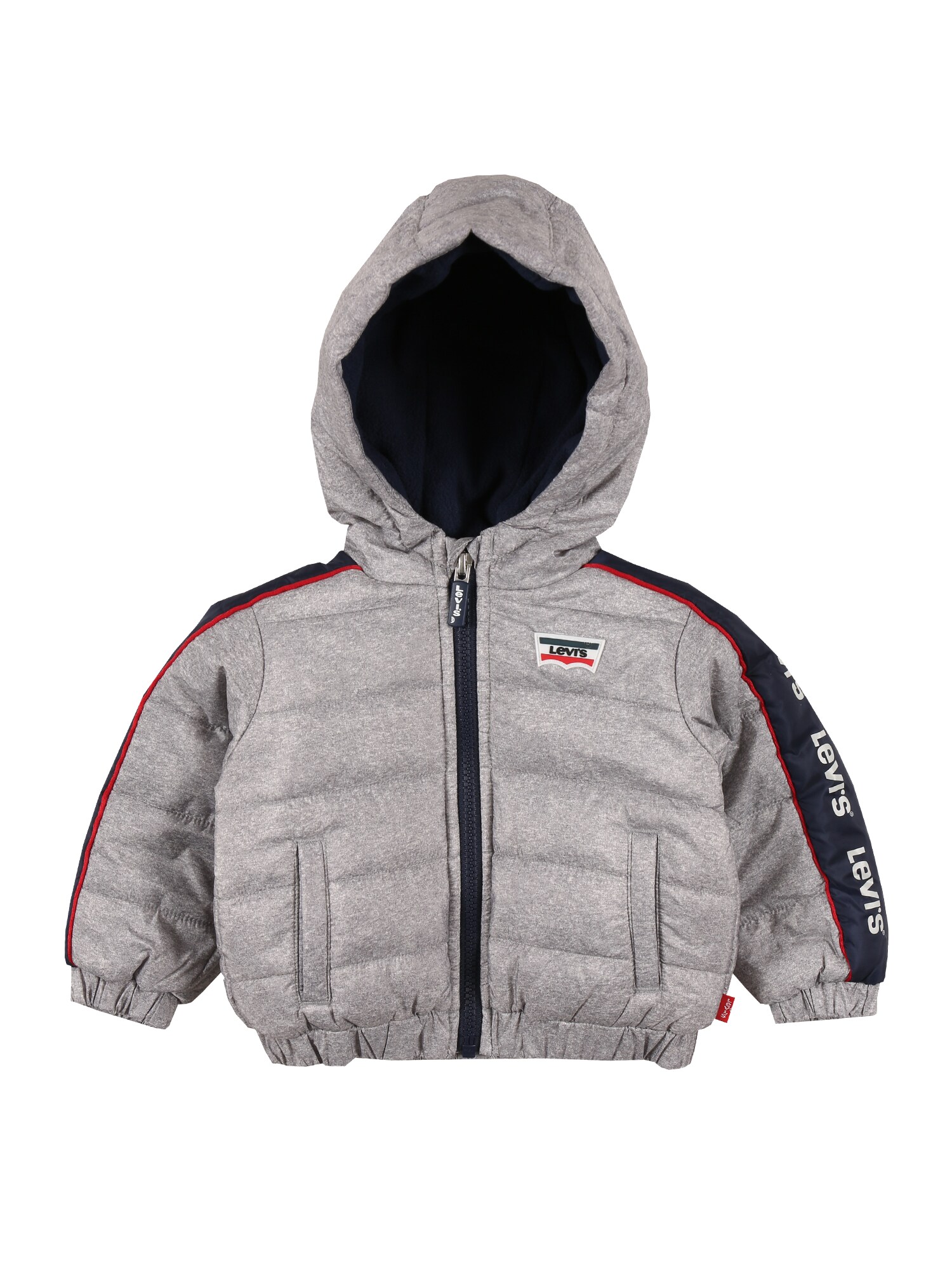 LEVI'S Žieminė striukė  šviesiai pilka / tamsiai mėlyna / raudona