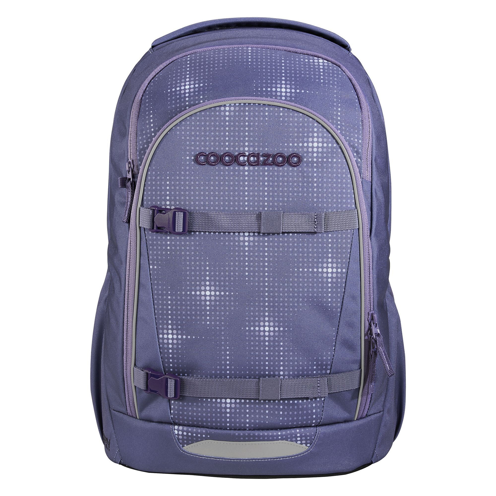 Coocazoo Rugzak Lichtgrijs / Aubergine / Lavendel