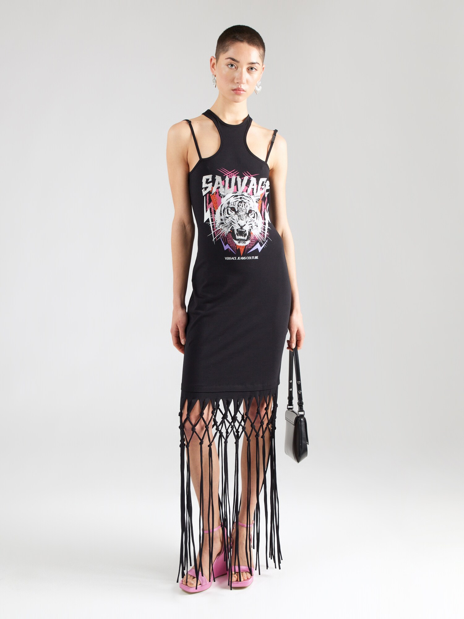 Versace Jeans Couture Ruha  piros / fekete / piszkosfehér termék 2. képe