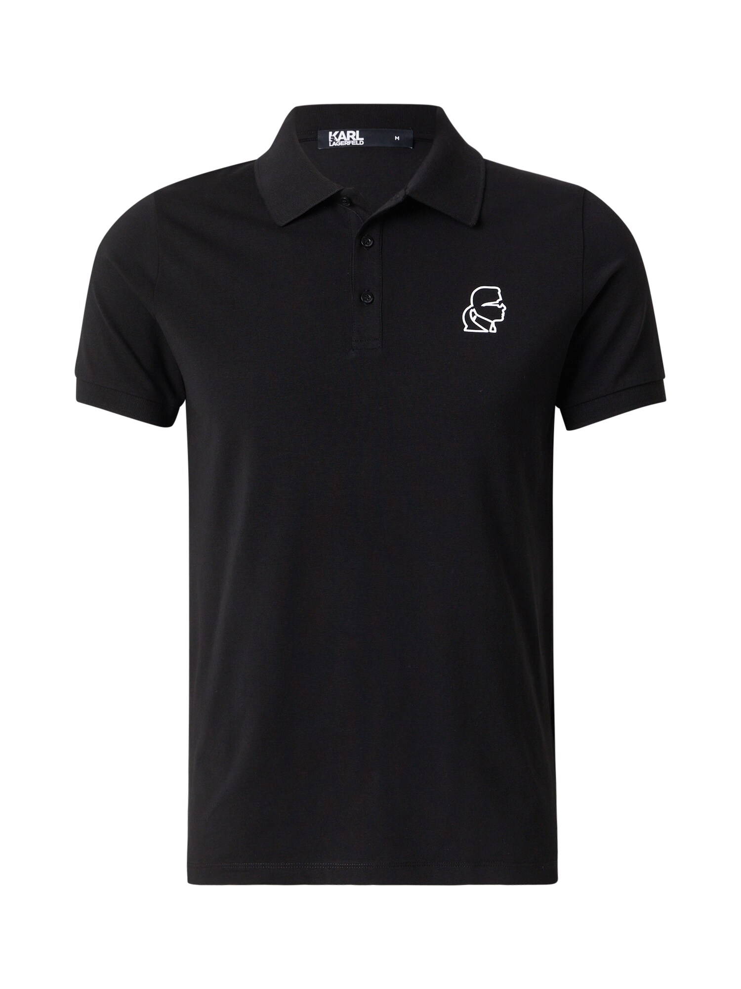 Karl Lagerfeld Tricou  negru / alb