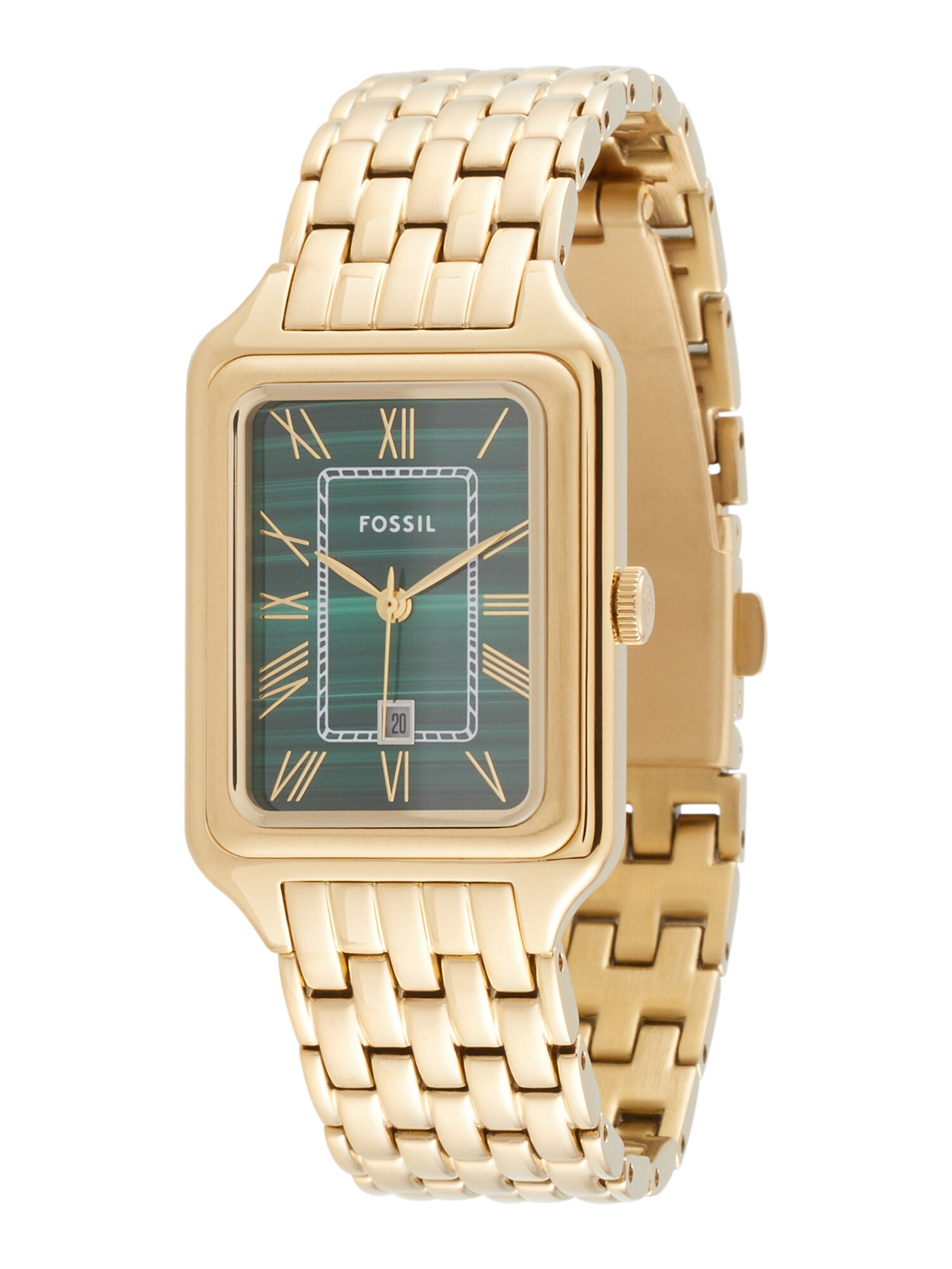FOSSIL Ceas analogic Raquel  auriu / gri / verde închis