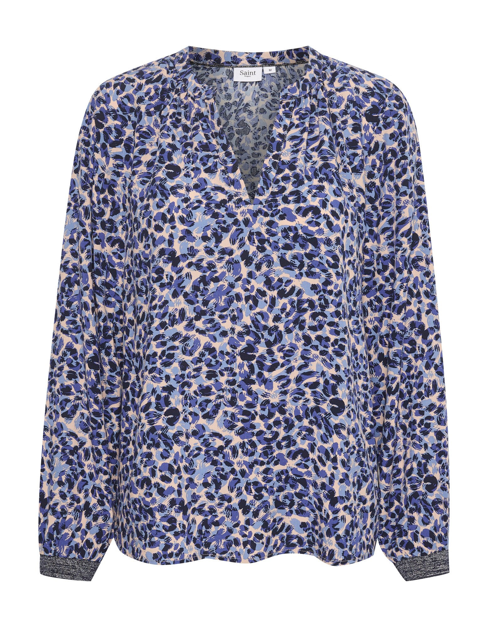 SAINT TROPEZ Blúzka 'Pelé'  telová / indigo / svetlomodrá / čierna