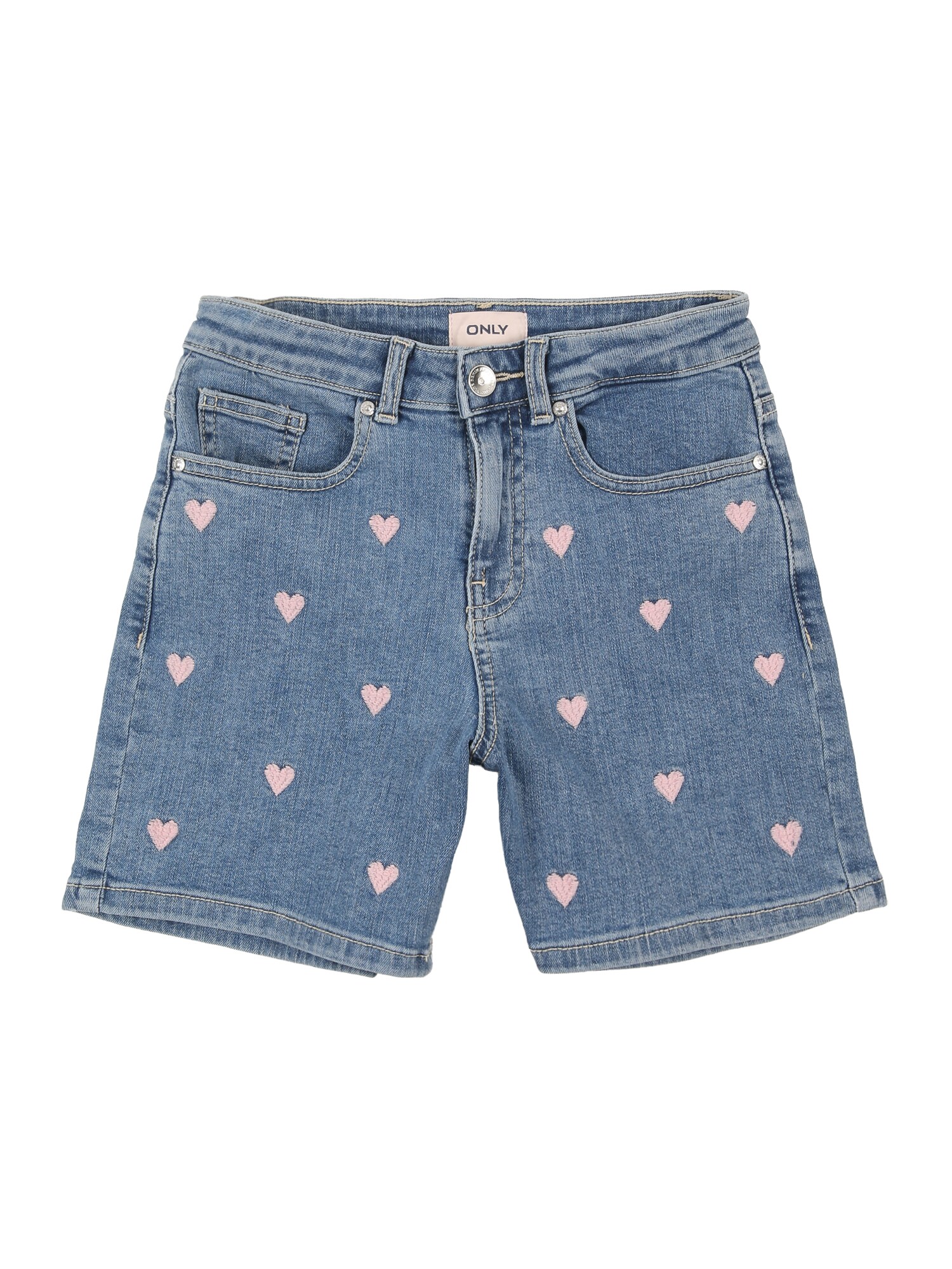 ONLY GIRLS Jeans 'KOGJUICY'  albastru denim / roz deschis
