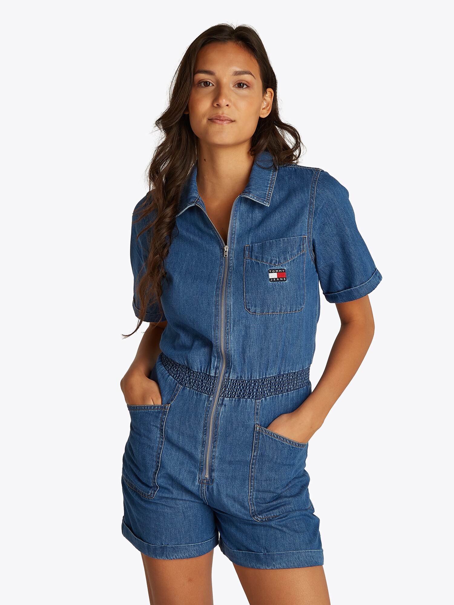Tommy Jeans Kezeslábas  kék farmer termék 2. képe