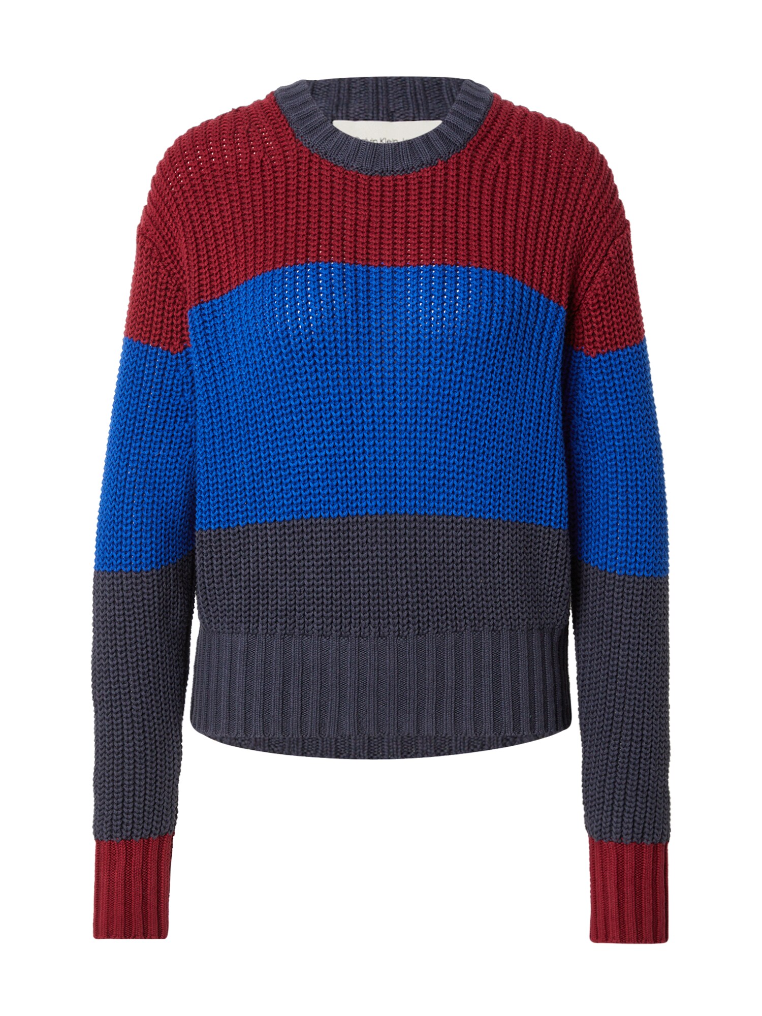 Calvin Klein Jeans Pulover  modra / marine / temno rdeča